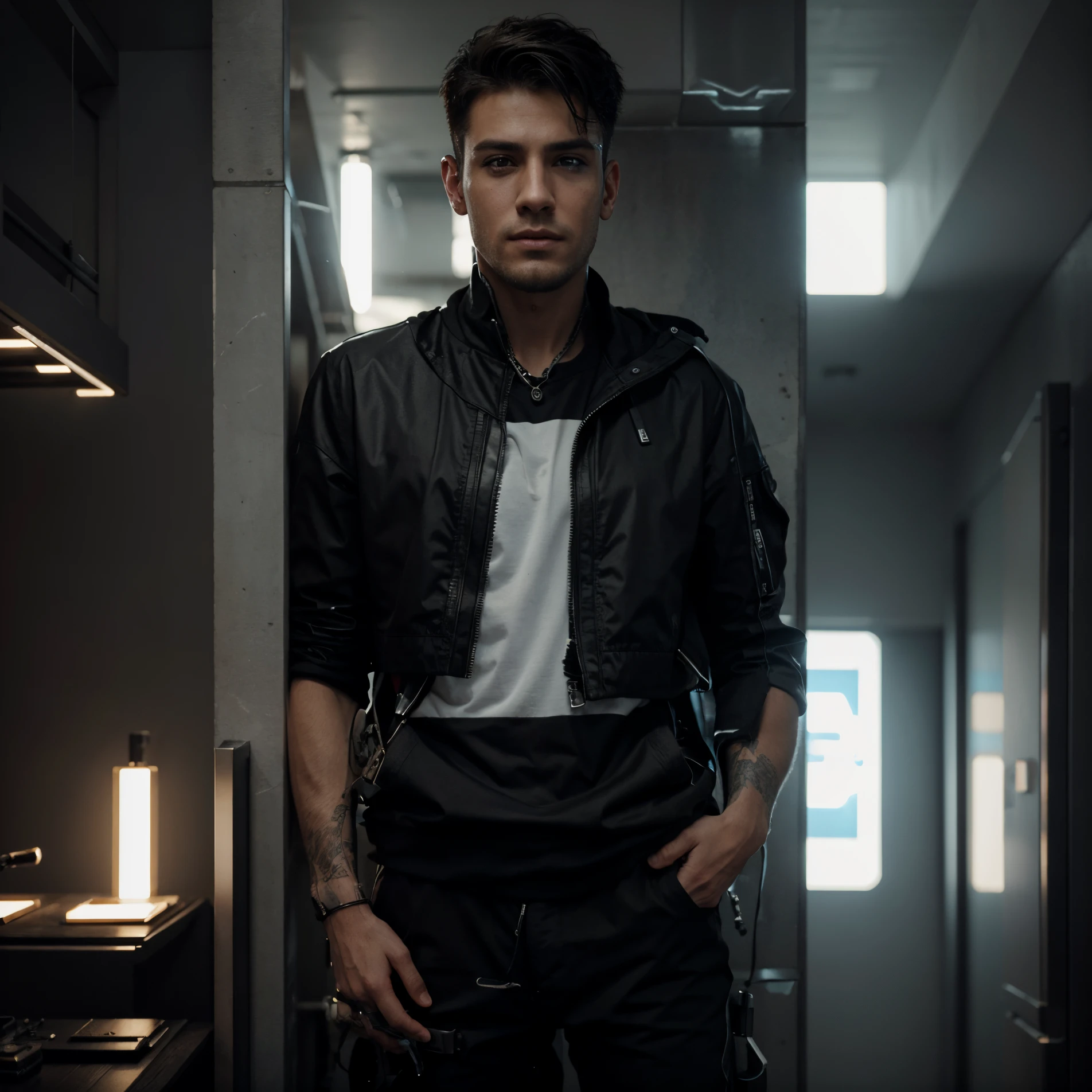 Change background cyberpunk handsome boy realistic face, 8k, ultra realistic,