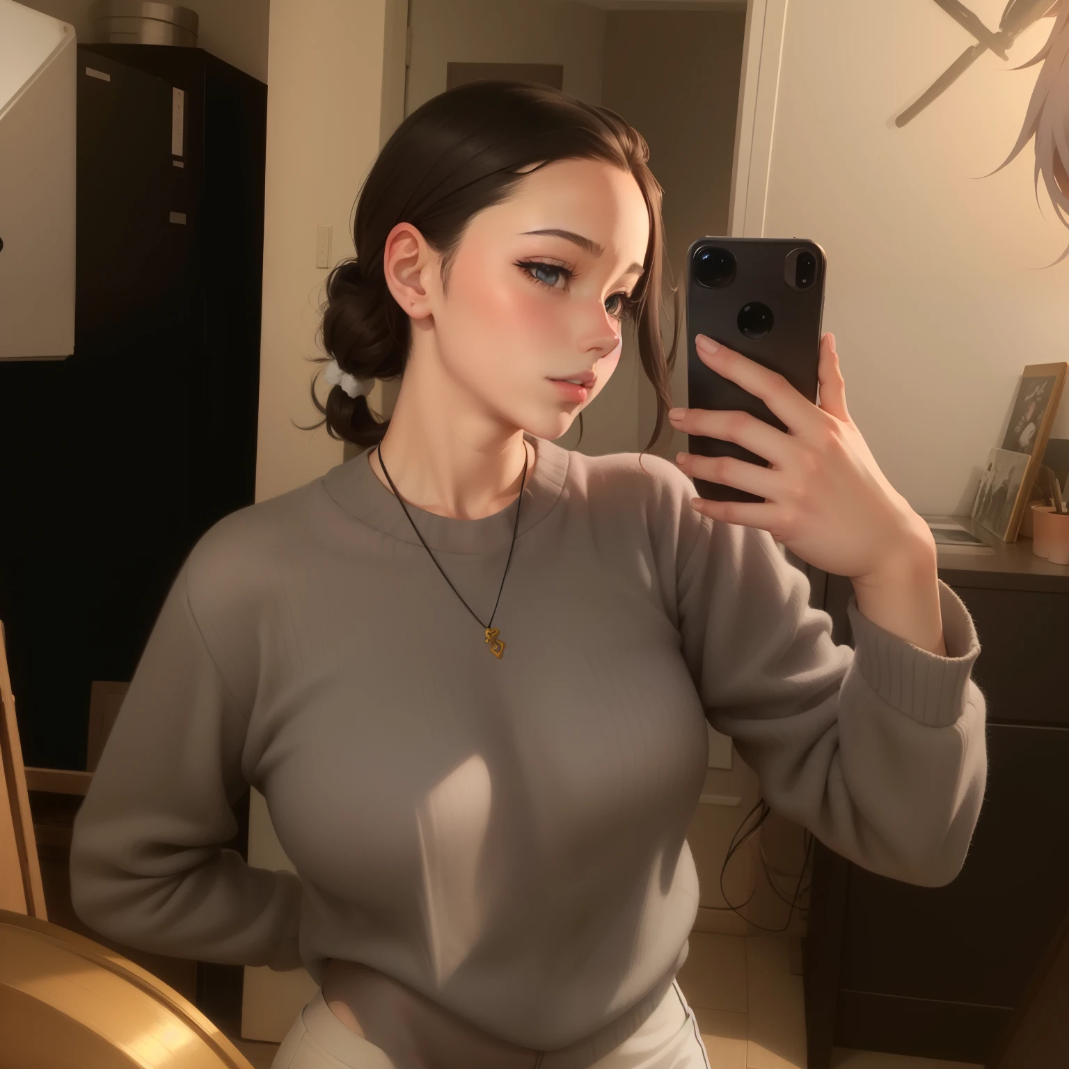 anime girl avec de gros seins, séduisante fille d’anime, Ilya Kuvshinov. 4 km, [ Art numérique 4 km ]!!, Style Anime 3D réaliste, Jolie fille d’anime, Artgerme extrêmement détaillé, Oppai, Style anime 4 K, Rendu photo réaliste Anime girl, Anime hyper réaliste, style anime. 8k