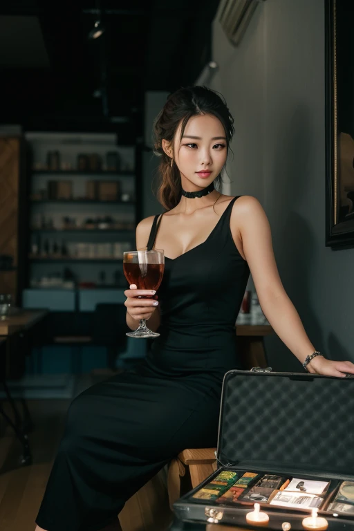 Girl in a black dress, 真实感