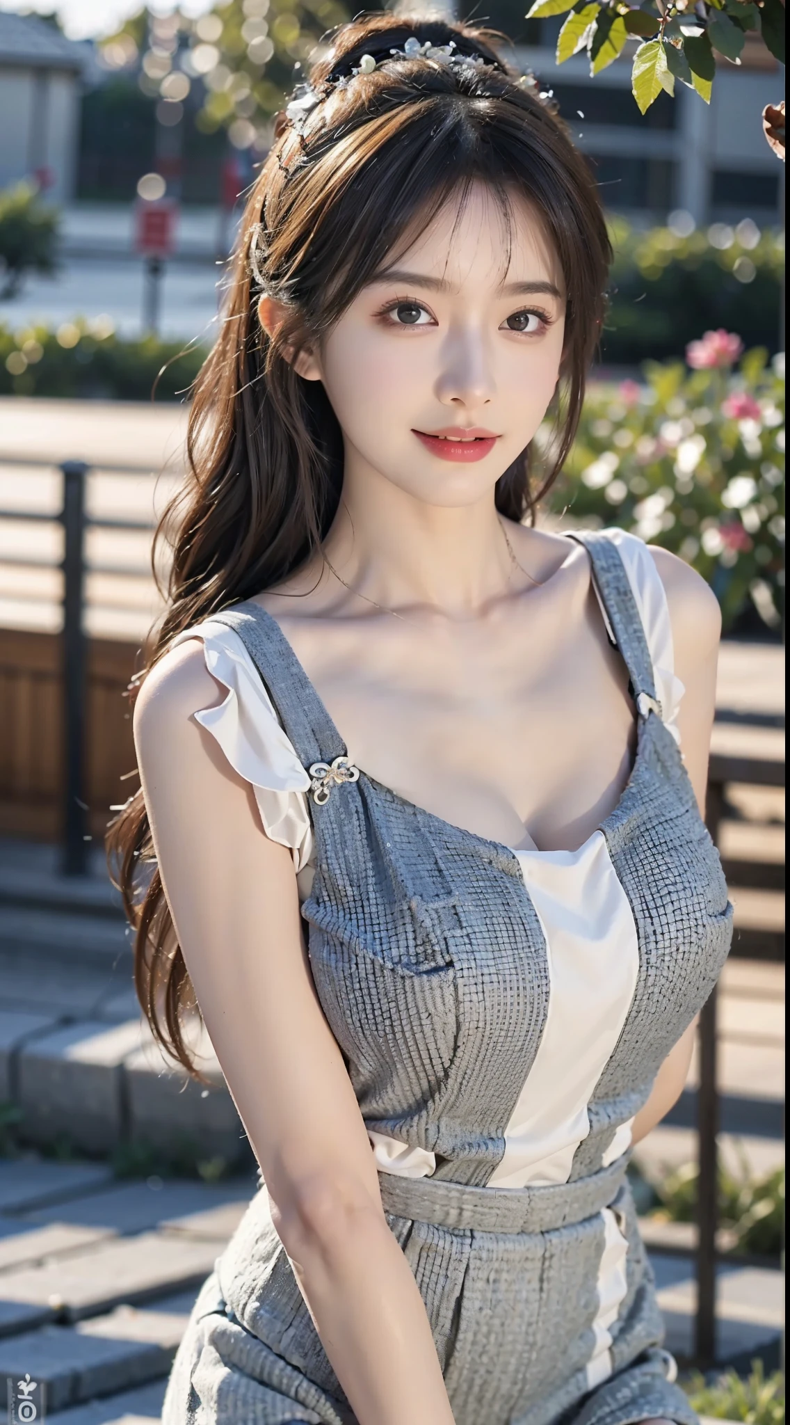 Masterpiece, Best Quality, (Realistic, Photorealistic Photo: 1.37), 8K, An Extremely Delicate and Beautiful, Amazing, Fine Details, Official Art, Ridiculous, Incredibly Ridiculous, Huge File Size, Ultra Detailed, Extremely Detailed, Beautiful Meticulous Girl, 1 Girl, (Perfect Female Figure), Full Body, Short Skirt,