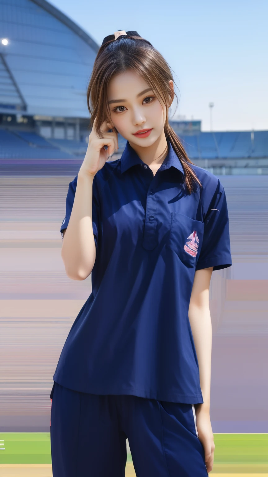 ((1 Cute girl paying in supermarket:1.5)),(wide shot:1.3),Field of view,Look at the distance.,
,18yo, Ponytail, oily shiny skin, Perfect body, Correct body, ((Correct anatomy:1.37))
, Full body, Realistic poses
, ((Supermarket Background:1.39))
, (bestquality,10,10,highres,masterpiece:1.2),ultra-detail,((Realistic lighting, beste-Qualit, 10, master-piece, ((dark-brown hair)), Photorealistic 3.9, ultra-high resolution, top-quality, Pink lips, Perfect makeup, large, (Dark blue eyes:1.3),(Smooth straight blonde hair),white、single、Sweatpants,(bestquality,10,10,highres,masterpiece:1.2),ultra-detail,(Realistic,photorealistic portrait,photo-realistic:1.37),BDclothes,((blue shirt:1.3)),short sleeves,shirt, trousers.,(navy_long_Pants Track:1.1),master-piece, bestquality, ultra realistic, hyper-detail, Resolution 10, RAW photo, crisp focus, ((Navy blue shirt:1.1)), short sleeves, Long Path, Perfect body,Blue sweatpants,Gymware,Correct anatomy,Complete body