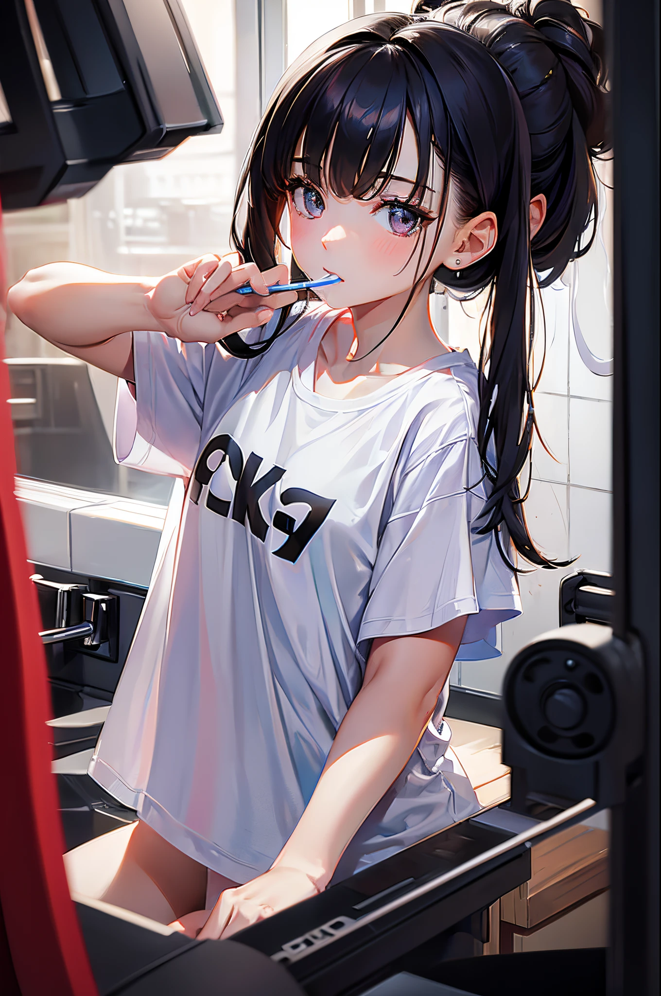 masterpiece, Penis Face, Penis in face, Big penis, No correction, Penis awe, Cum on face, facial, ahegao BREAK ookami mio, Black Hair, Striped Hair, Yellow Eyes, Reverse hair, Spiked Hair, blush