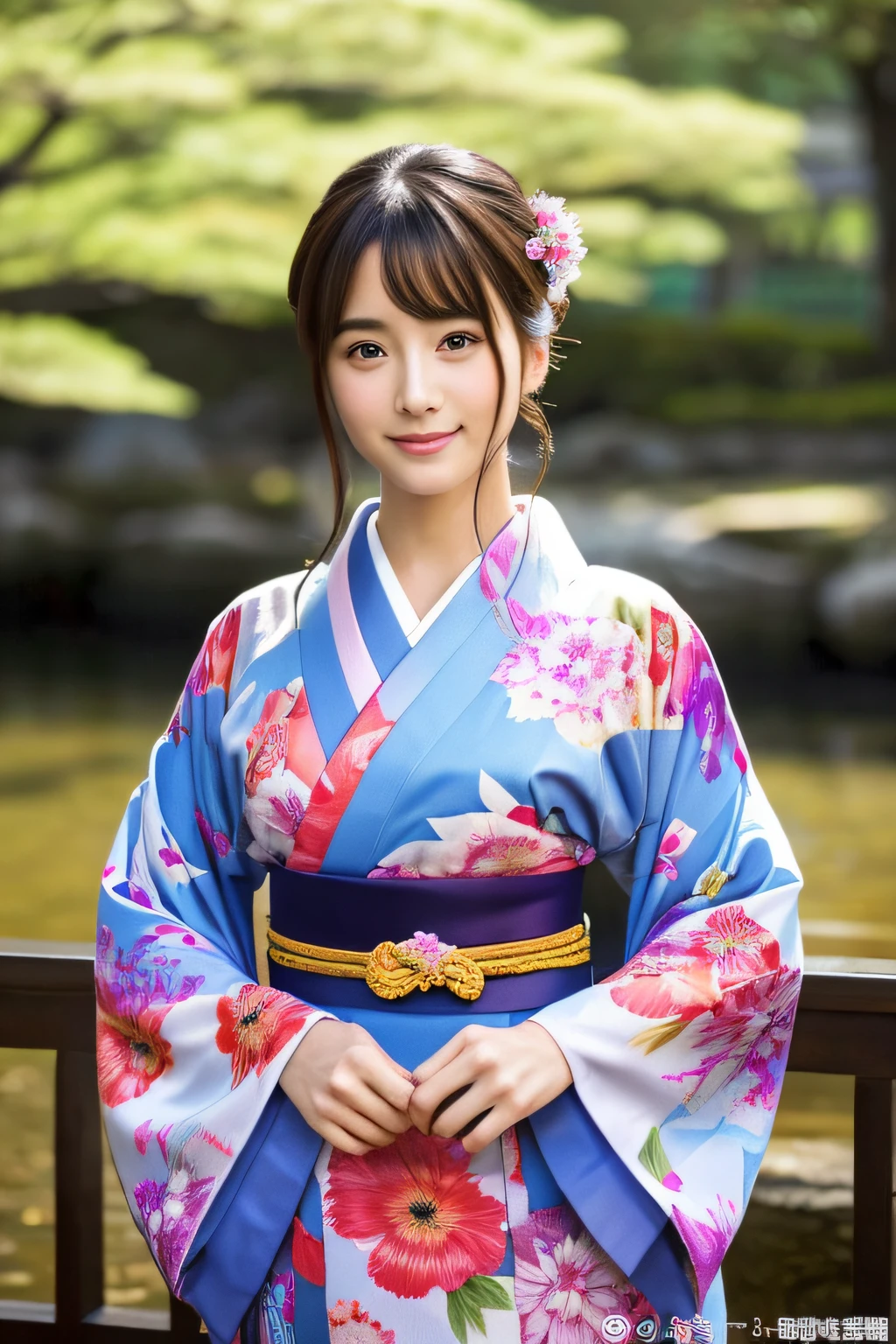 hightquality、masterpiece、ultra res、20 year old beautiful girl in Japan、beautiful girls face、cute girl face、Kimono、wearing kimonos、full body Esbian、Famous actresses of Japan、Very beautiful face、A sexy、frontage