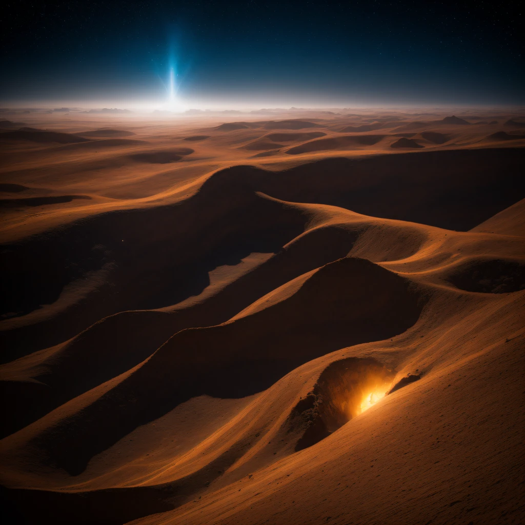 The Great Rift Valley region of the Martian Mo River alluvial plain，Rock Sugar Onyx nuclear-powered command gunboat Black Gold Cruiser Tower Snow Red Marble Glow Space Station 1:3 Models，starrysky，Cyberpunk art of a，Rembrandt light，Detail portrayal，macro shot，surface reflection，high definition detail，Dingdall effect，Light and shadow intensification，The light shines，particle fx，3D modeling，Surface reflected light，detail-rich，The texture is delicate，Strong visual impact，Hyper-detailing，A high resolution，high saturated，Ray traching，Light and shadow effects，16K smooth，A high resolution