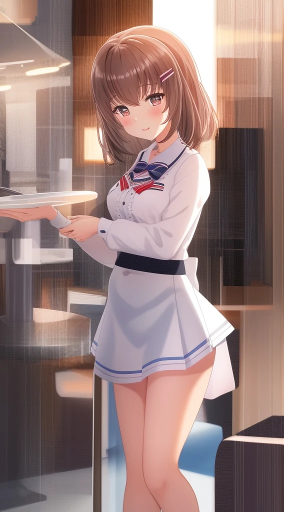 tmasterpiece,k hd,1 plump girl, scantily clad, Alone, mediuml breasts, pantiess, red eyes, the good, face flushed, Brown pubic hair_the hair, Short hair details,depth of fields_'s_venue, bblurry, lookingat_Shown in_Peek at viewers, lie, The shirt, The white_the good, navel, schools_校服, The white_The shirt, Shown in_Take a step back, The white_pantiess, a skirt_erased, sailors_collars, through bangs, awas_Clothes are, Broke up_Open your lips, Thurford, sockes, awas_The shirt, short_the sleeve, hair pin, the bow, bblurry_Background with, Lop, the hair_Decorative style, Superskirt, mediating_mediuml breasts, the bow_the good, blue_sailors_collars, pillow head, Shown in_Pretend to sleep, Woman in white stockings, Blanche_pantiess,With his eyes closed,Close her eyes,Drum kit,ssmile