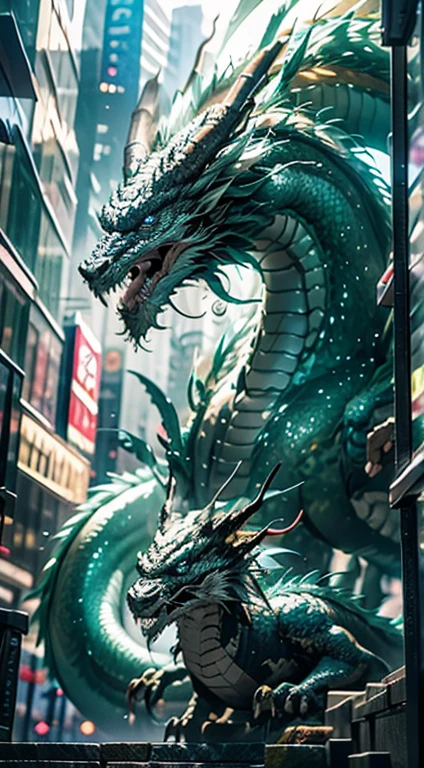A dragon that appeared in Shibuya