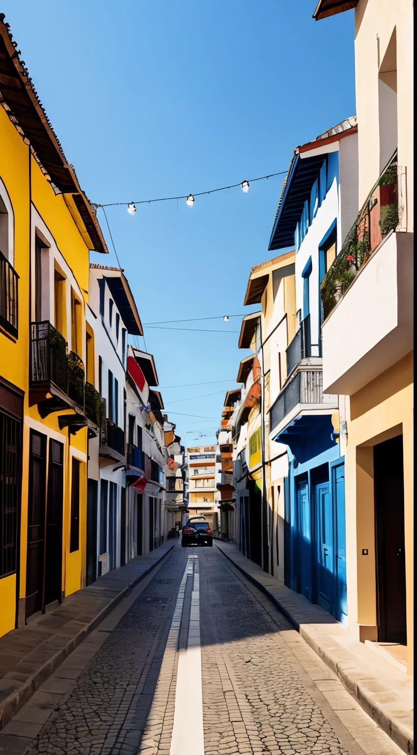 Calle de una ciudad, in the morning