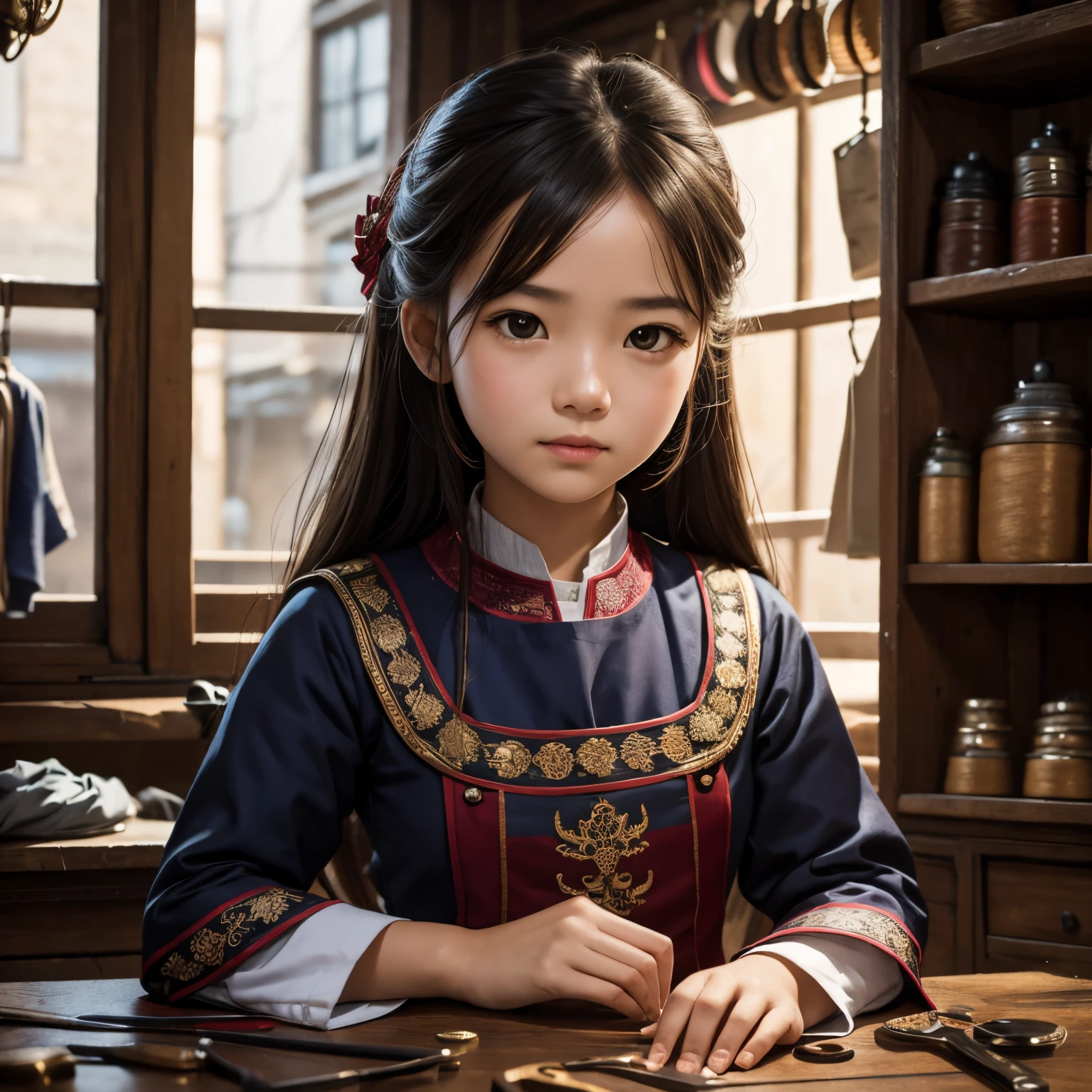 Cute little girl from Tang Dynasty