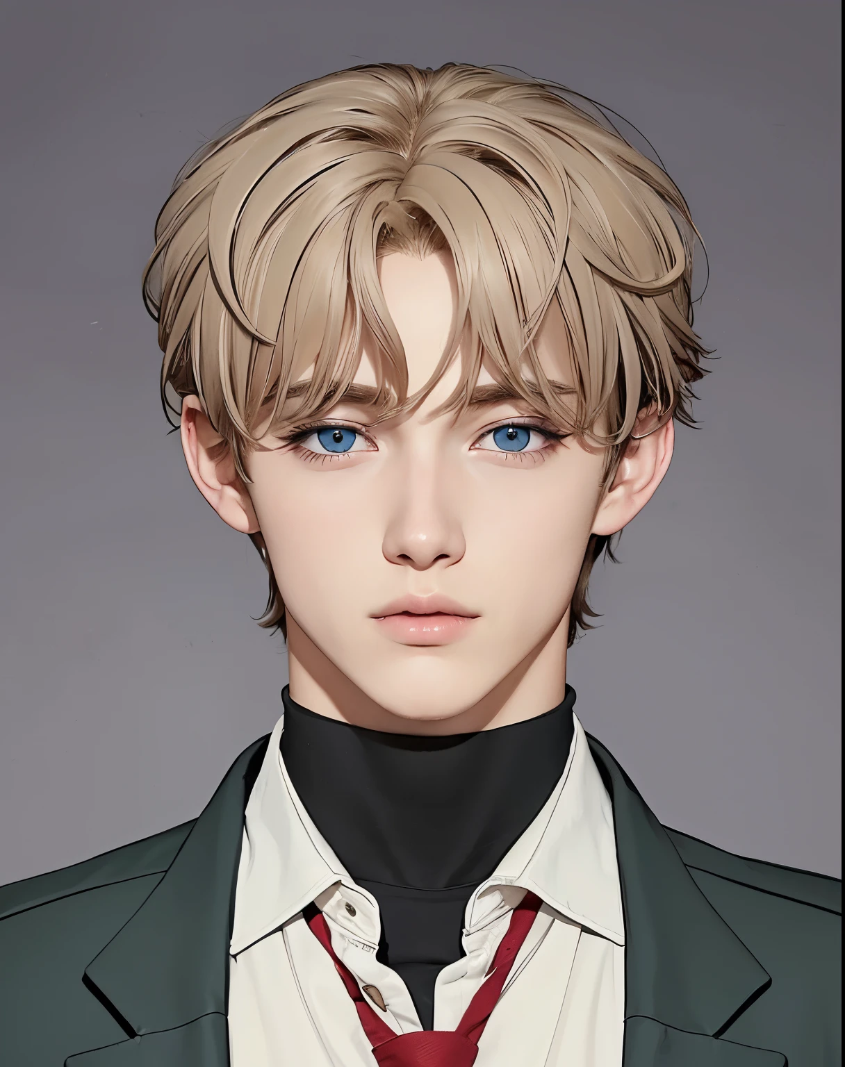 A teenage boy with realistic dark blonde hair, the same realistic hairstyle, realistic handsome face, realistic cool expressions, adapt realistic clothes, realistic light, realistic shadows, realistic backgrounds,