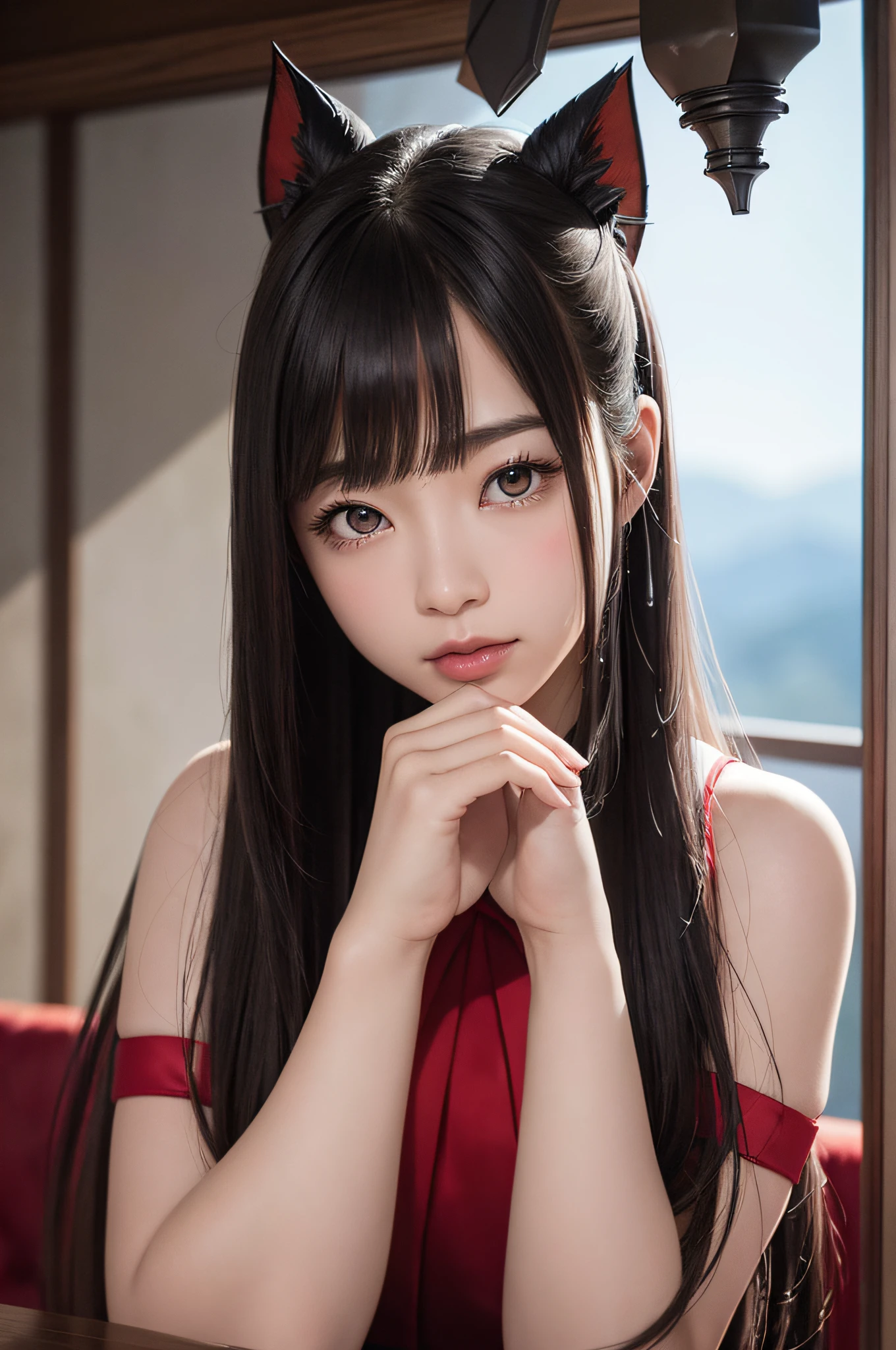 1 Japanese、War Frame、Prime、Si Prime、Bolt Prime、saryn prime dynamic pose、complex pattern、heavy-metal、energy line、Faceless Glowing Eyes、With long silver hair、wind blown hair、elegent、vehement、Blood red and black uniform、Bloody wings、独奏、A desert、Sunny、with light glowing、toenails、 Dramatic lighting、 (masterpiece:1.2)、top-quality、hight resolution、beautifuldetails、ighly detailed、Perfect litthing、Stroke Hua、frombelow