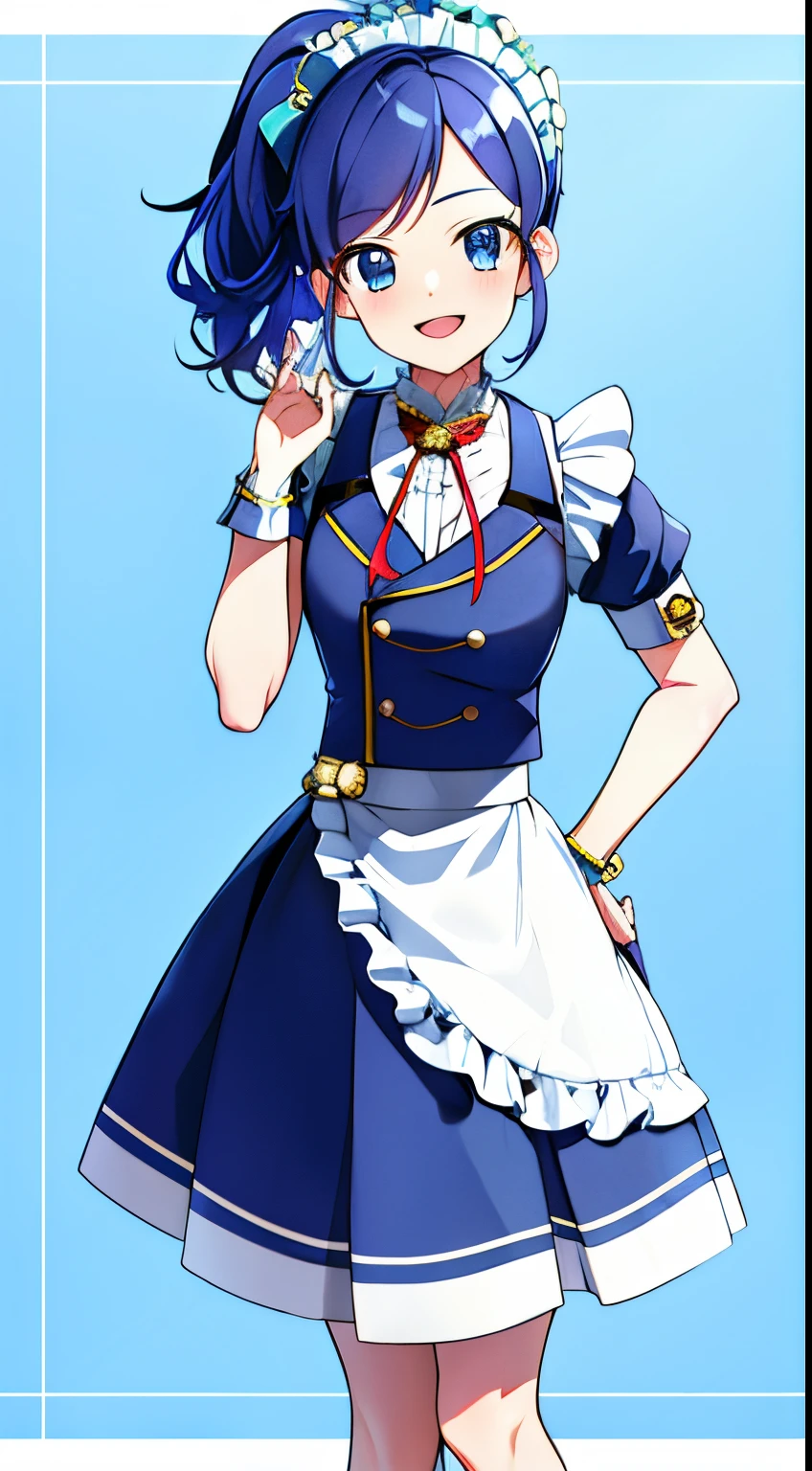 kiriya aoi,fullbody, maid dress, ((masterpiece,highres)),