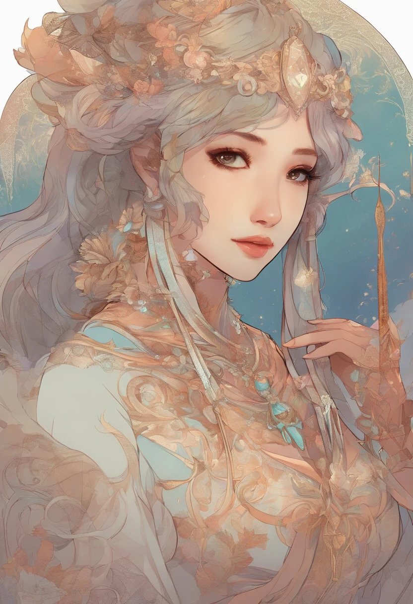 best quality, 32k, RAW photo, incredibly absurdres, extremely detailed, delicate texture, white basic tone, beautiful snow woman, snow scene, Japanese painting, ukiyo-e style, Ink painting