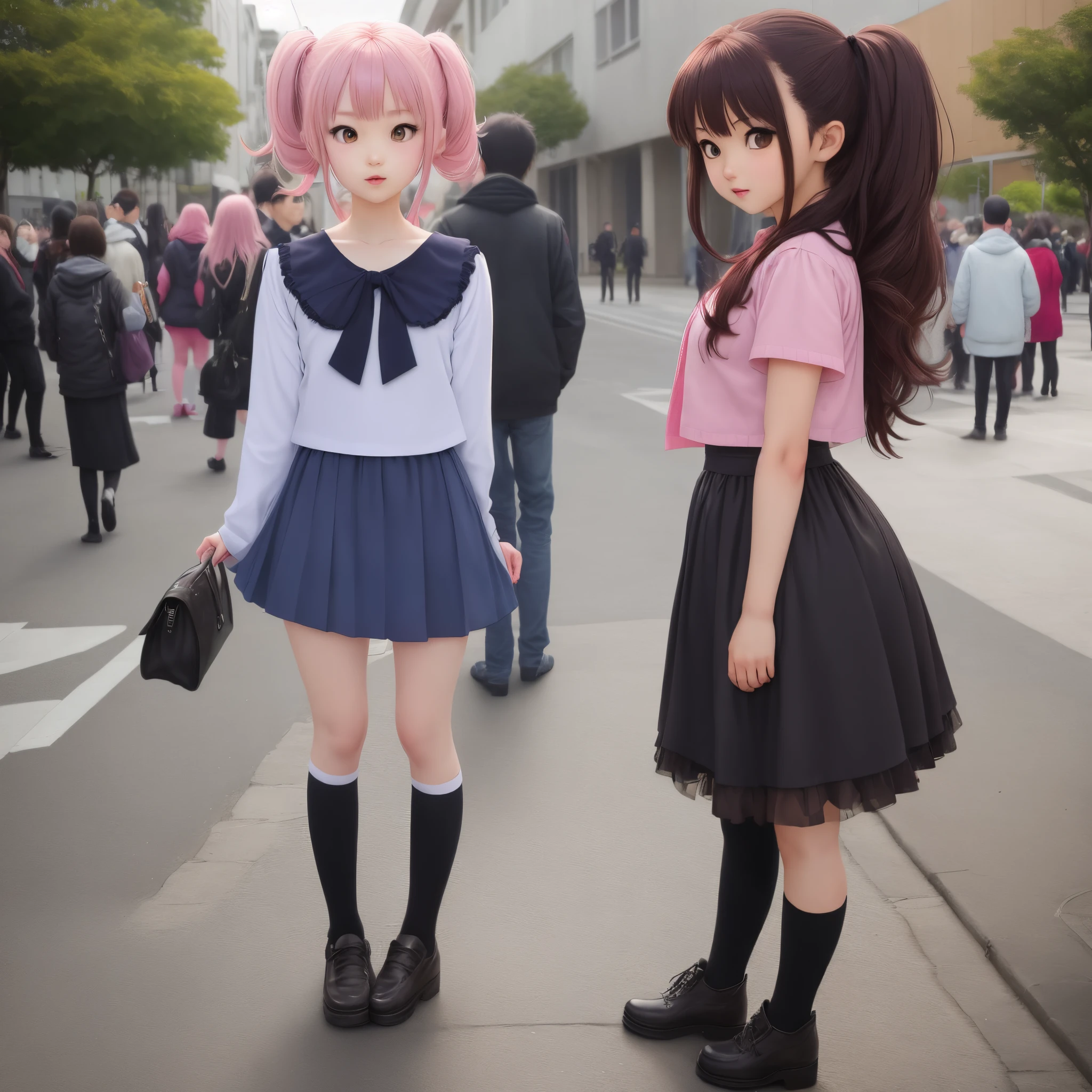 girl anime standing picture