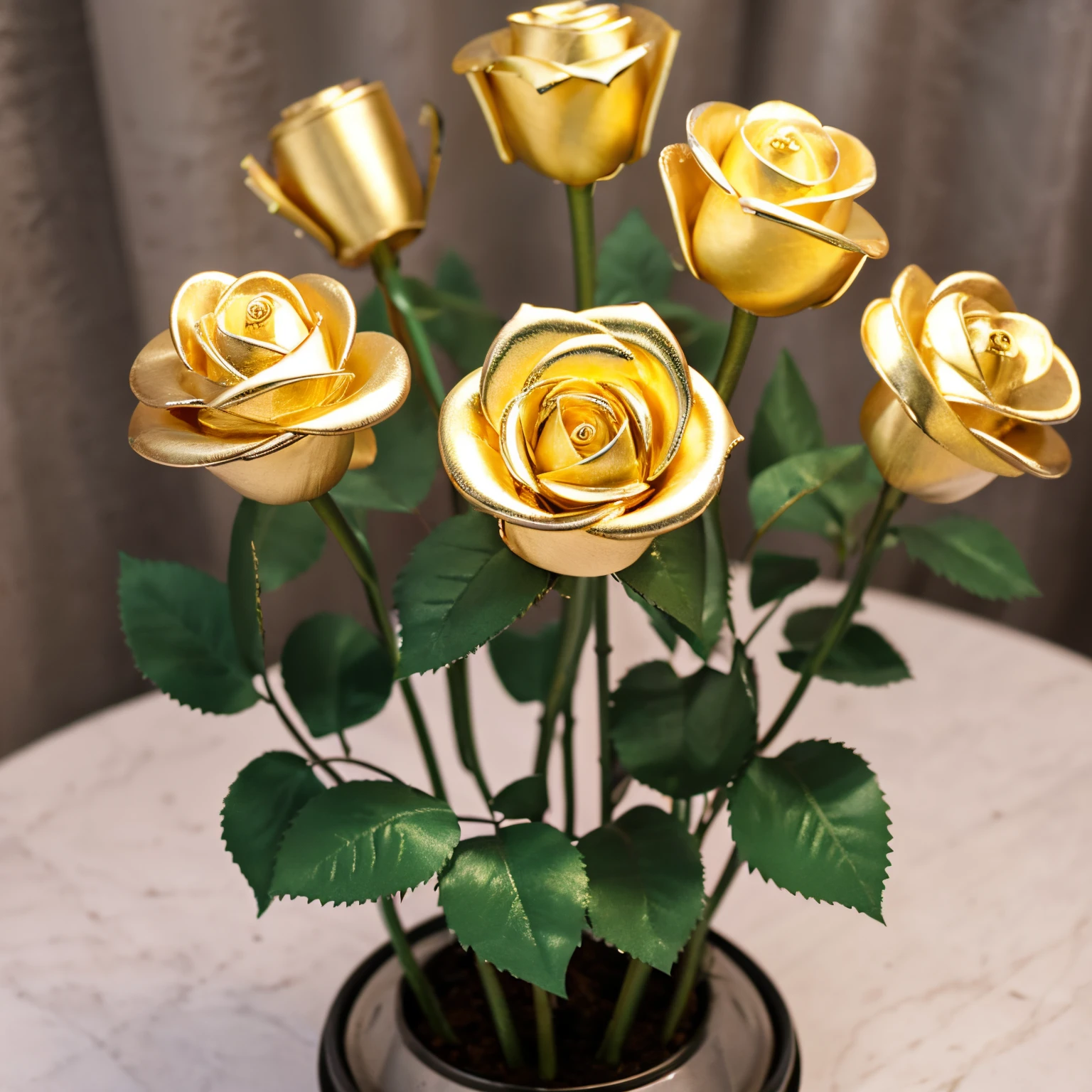 Metal Flowers, Metal roses