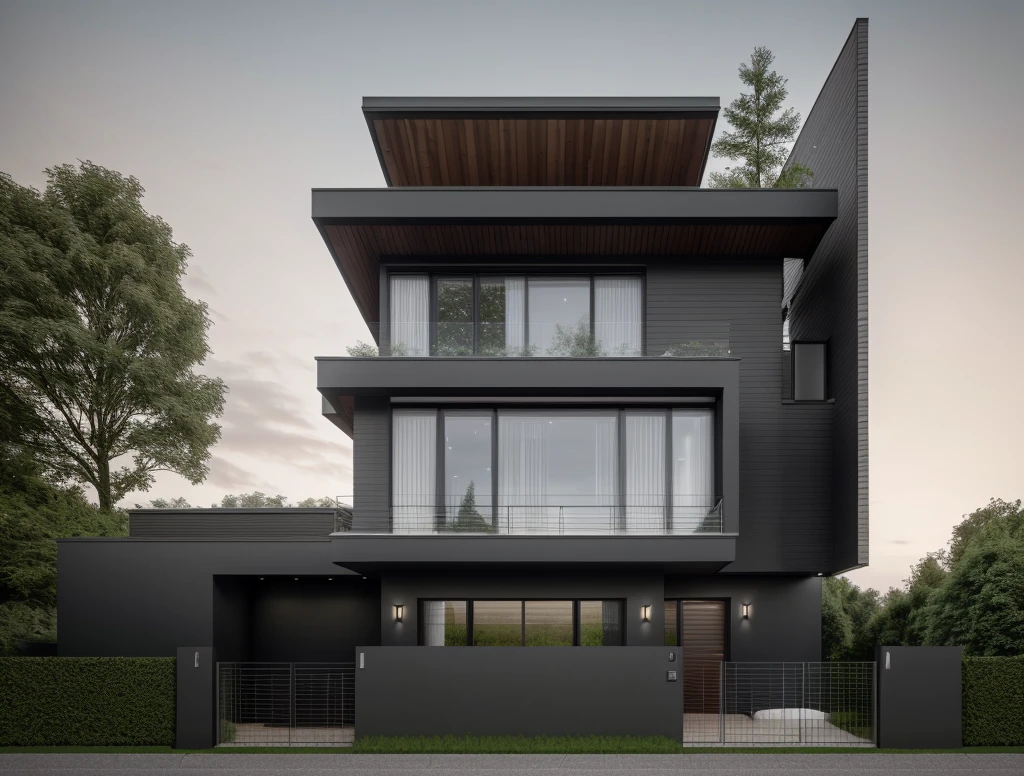RAW photo,Masterpiece, high quality, best quality, authentic, super detail,
exterior, outdoors,Bauhaus style house, glass house with a sloping roof, modern, dynamic (RAW photo, real, best quality, masterpiece:1.2), (hyper realistic, photo-realistic:1.2), high quality, (dark lighting:1.2), perfect lighting, archdaily
(day:1.1), vivid colour,vray render