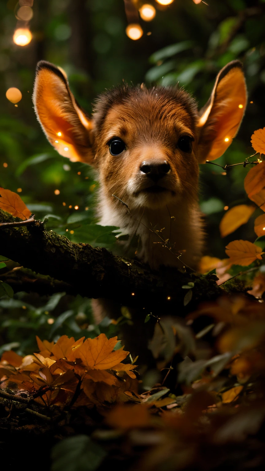 真实感, Realism, fawn, roe deer, tmasterpiece, Brad Jongsan walks in the jungle (Night of the Fireflies), (higly detailed: 1 1), rough face, natural skin, hiquality, NSFW, pretty eyes, (Detailed face and eyes), (s face: 1 2), tumult, Complementary, real-photo, ..PSD, Lightweight Film Photography, sharp-focus, contrast lighting, Detail Skin, high resolution 8k, Crazy detailing, Realistic, professional photo of a, 8K UHD, dslr, soft light, hiquality, film grains, Fujifilm XT3