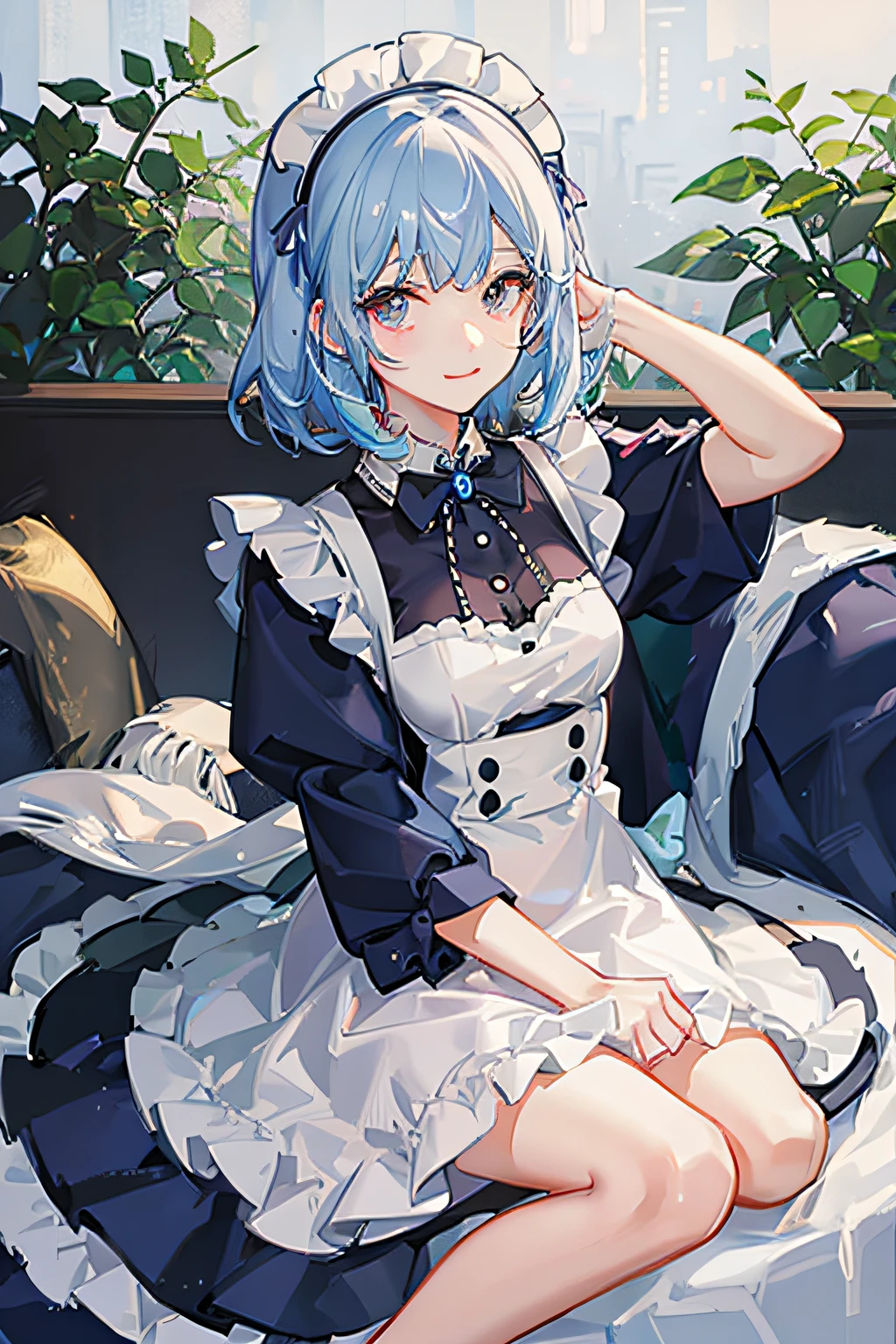 azur lane、Nodai、skin whitening、Dynamic、maid clothes、Colorful