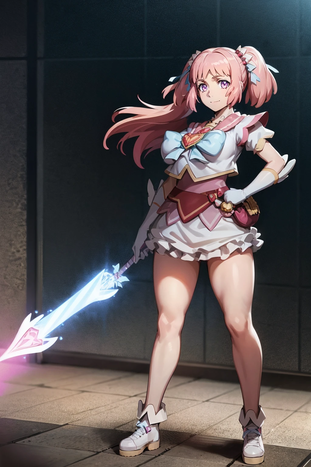 masterpiece, best quality, indoors, mamikafairy, 1girl, solo, looking at viewer,, hand arms full body,boots, standing,cute,breast, curvy, female,fantasy goddess,there is a cartoon picture of a woman with a very large breast, glowing divine being, glowing holy aura, inspired by Luma Rouge, the non-binary deity of spring, ethereal rainbow nimbus, the aura goddess of fire, inspired by Mariel, glowing aura around her, astral aura, as the goddess of the sun, “uwu the prismatic person, big breast, serious, beautiful eyes, , full body, walking, long robe, long dress, ,priestess ,holy, smile, god rays, ray tracing, sparkle, cinematic lighting, UHD, retina, masterpiece, ccurate, anatomically correct, textured skin, super detail, high details, high quality, award winning, best quality, highres, 1080P, HD, 4K, thunder aura, light aura,full, snak staff,closed mouth, huge breast, curvy, bimbo,standing, happy, smiling,