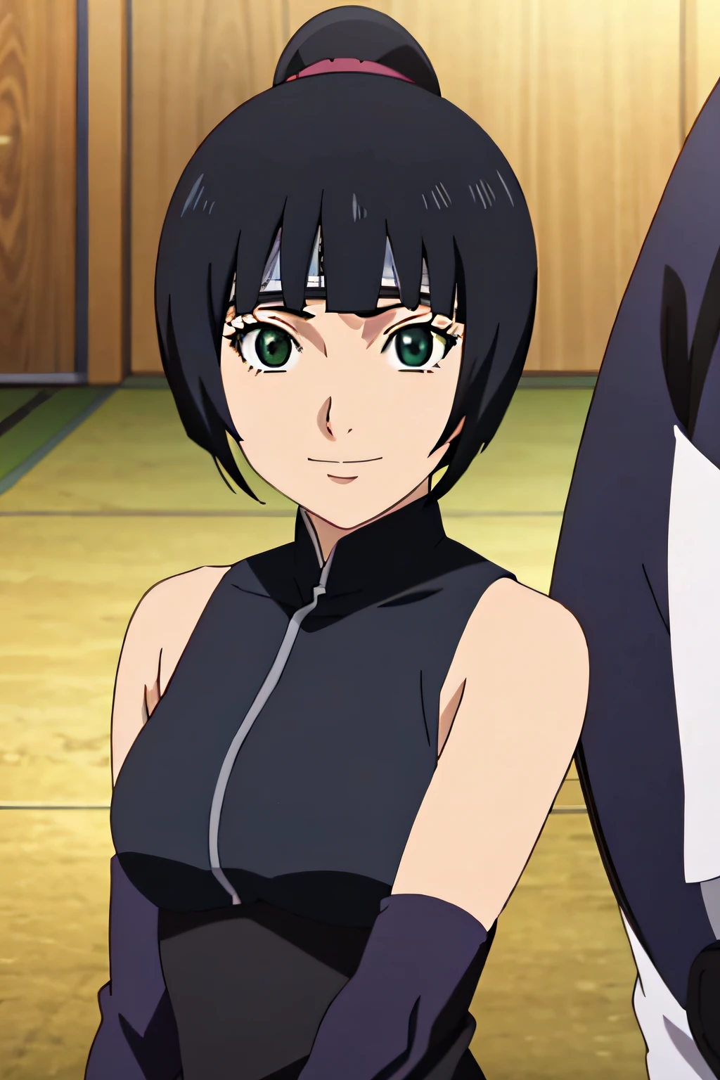 SHIZUKA, 1girl, solo, upper body, facing viewer, looking at viewer, smile,