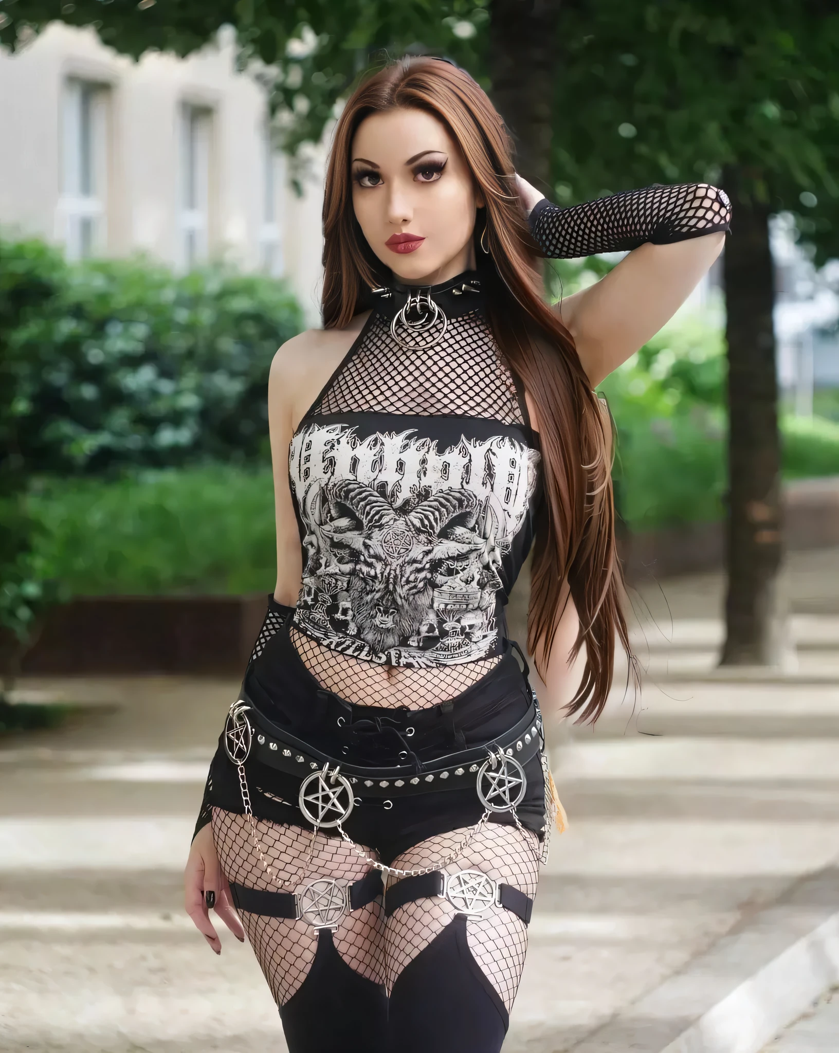 long chestnut brown hair