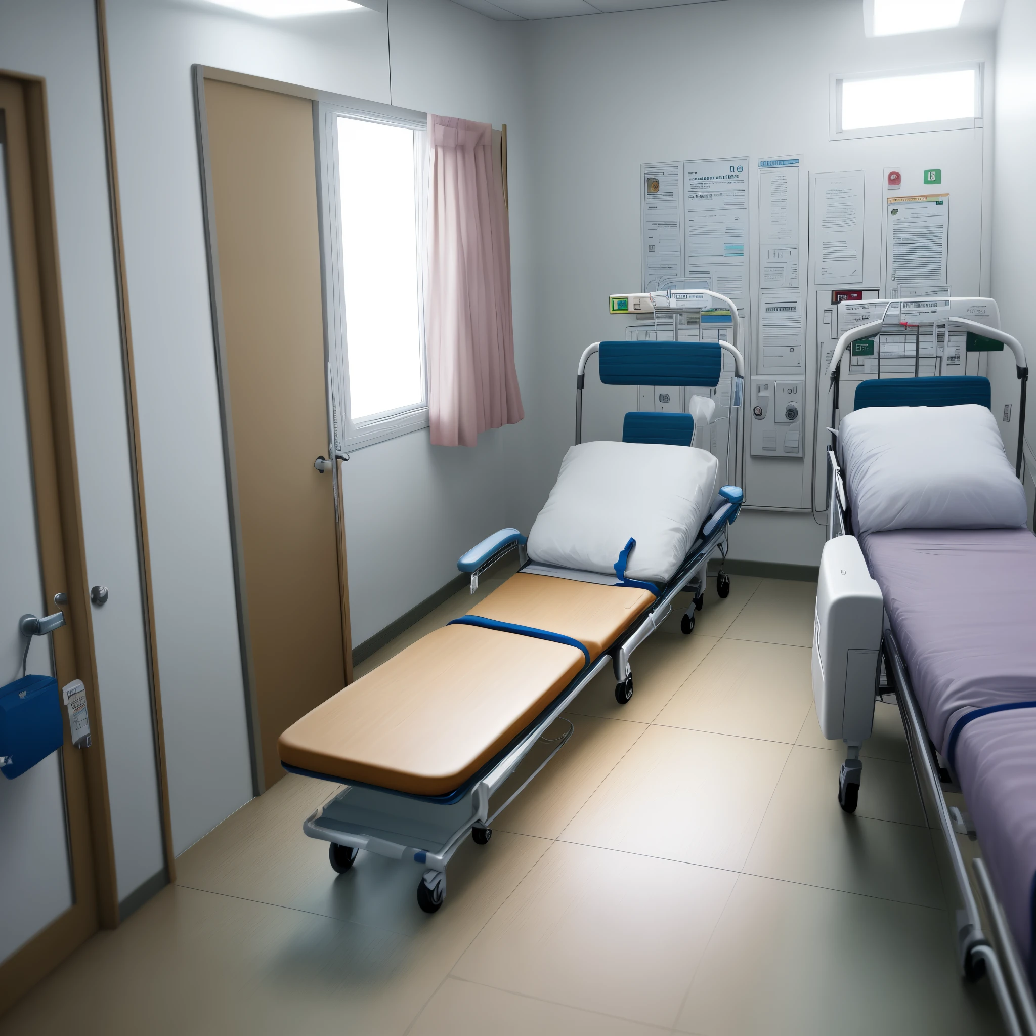 Crie uma imagem de soro de hospital