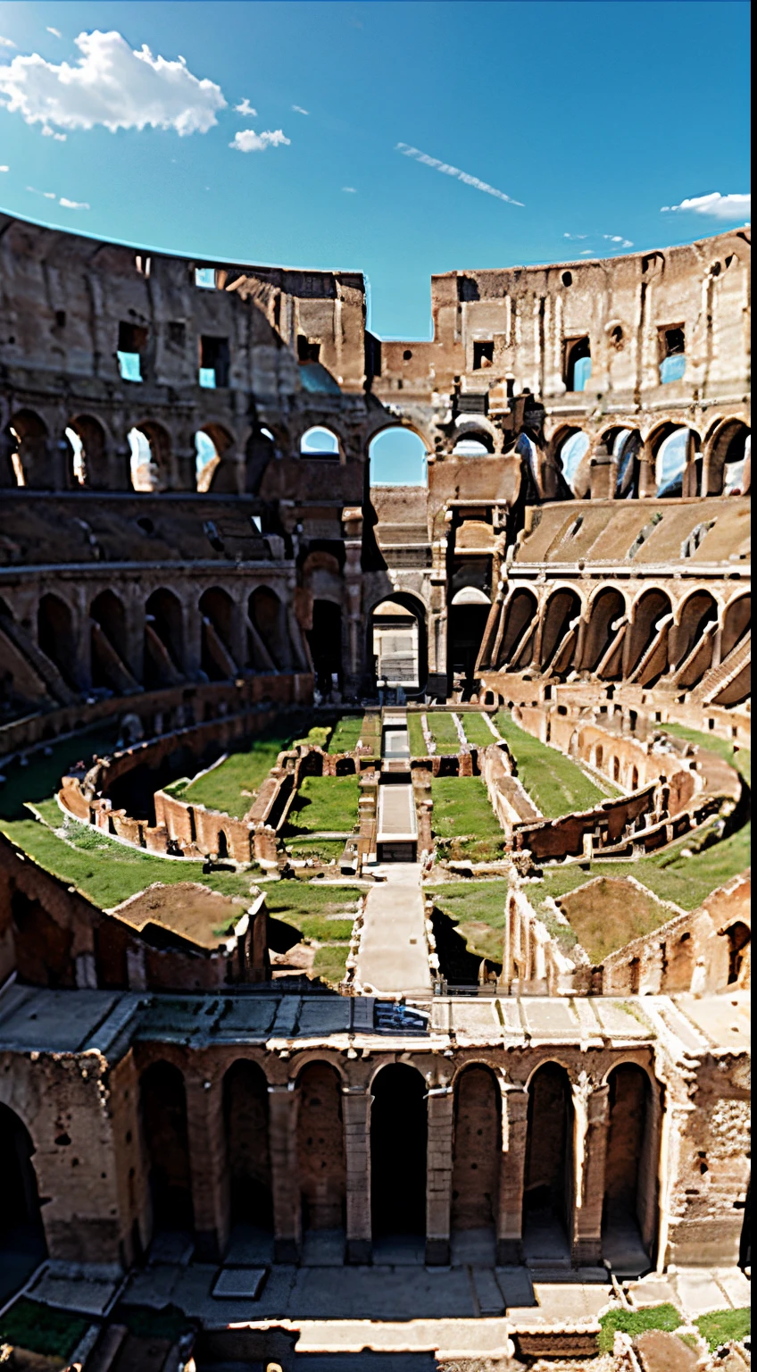 Virtual reconstruction of the Colosseum in its glory