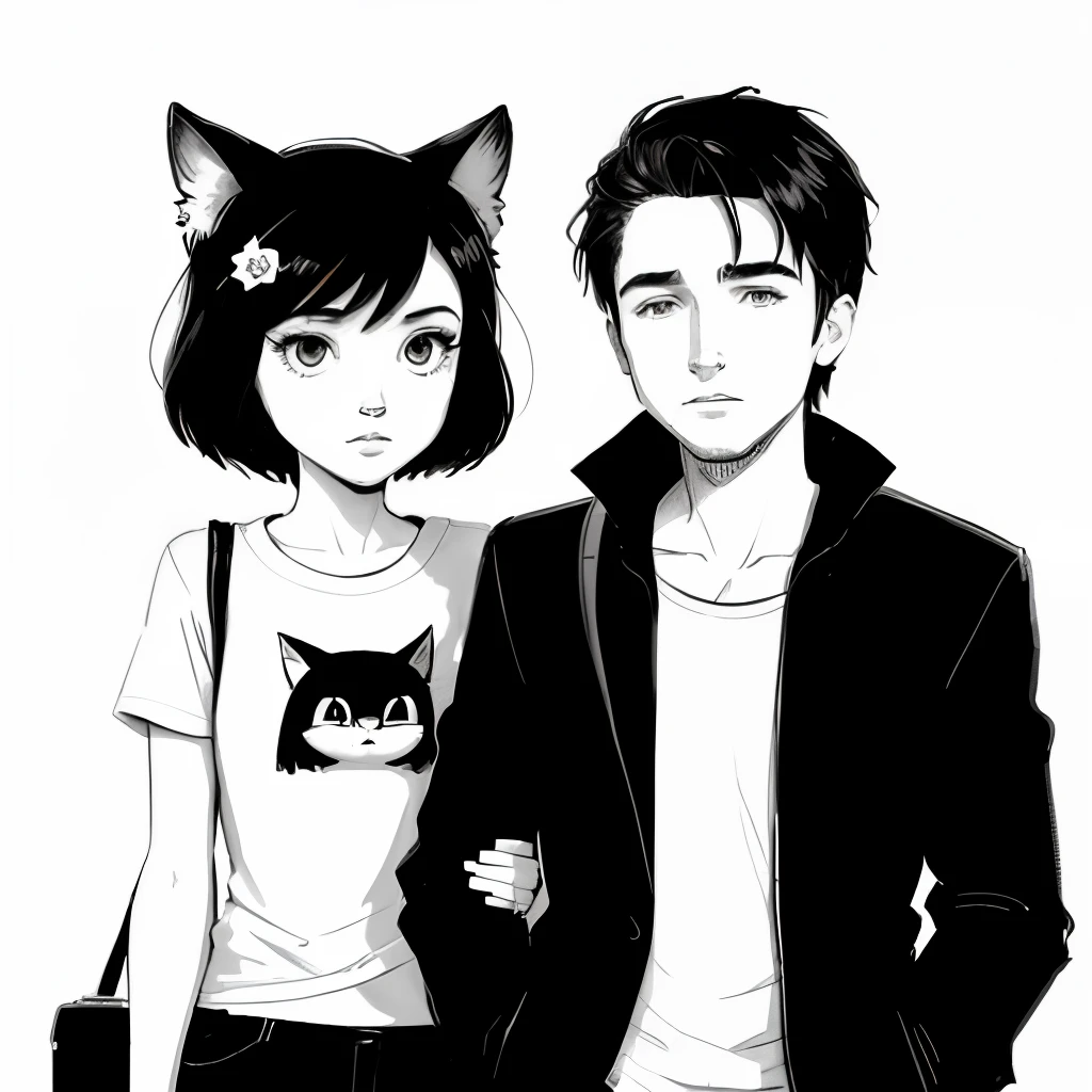 Create two animated avatars with a sense of CP(Simple drawing,Simple comic feel,Don't get too complicated)