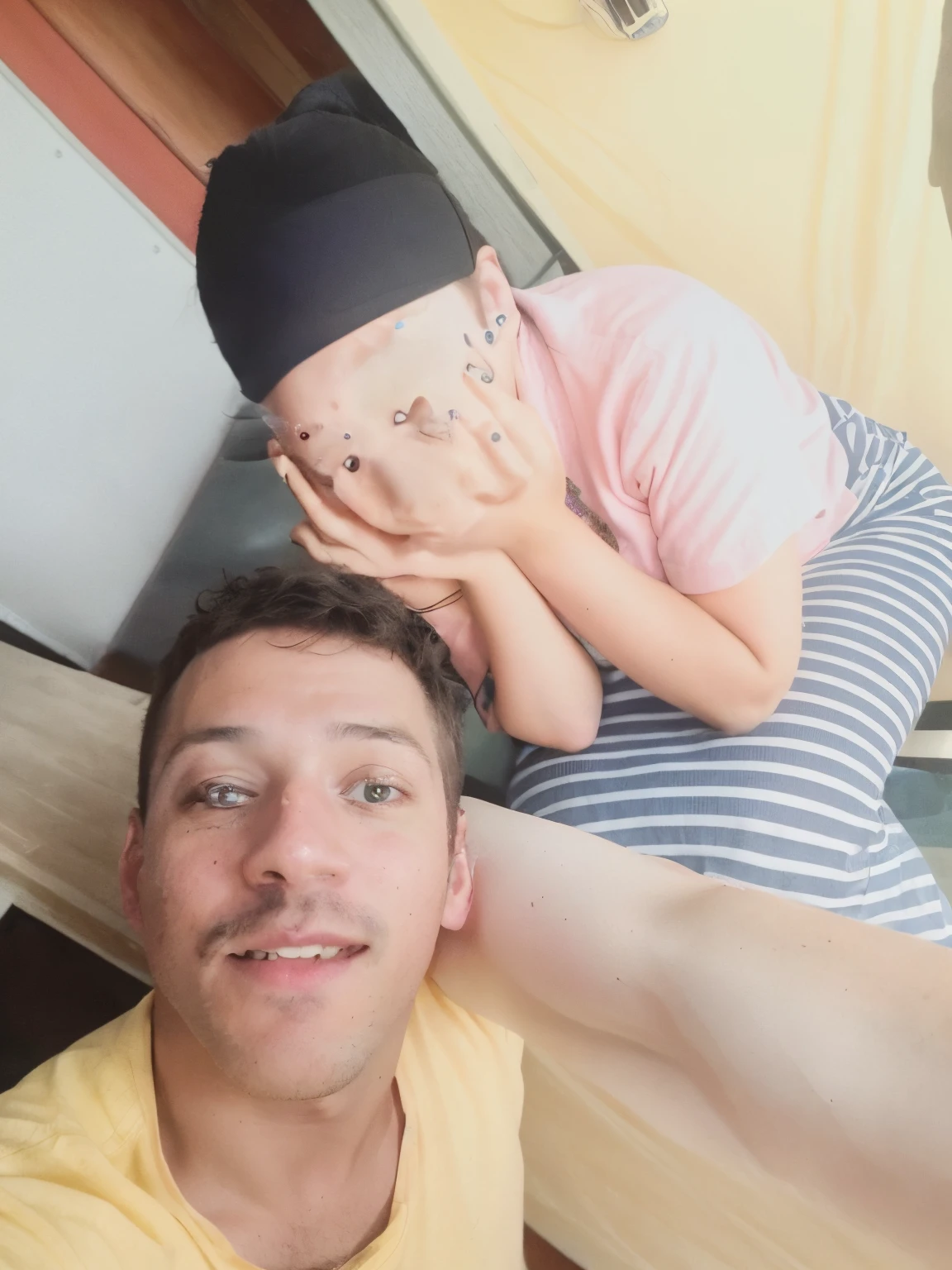 there is a man and a woman that are posing for a picture, 😭🤮 💔, lovely couple, very very low quality picture, in love selfie, cute photo, photo taken in 2 0 2 0, facebook post, high quality upload, selfie photo, late morning, photo shoot, taken in 2022, selfie, full device, pov photo