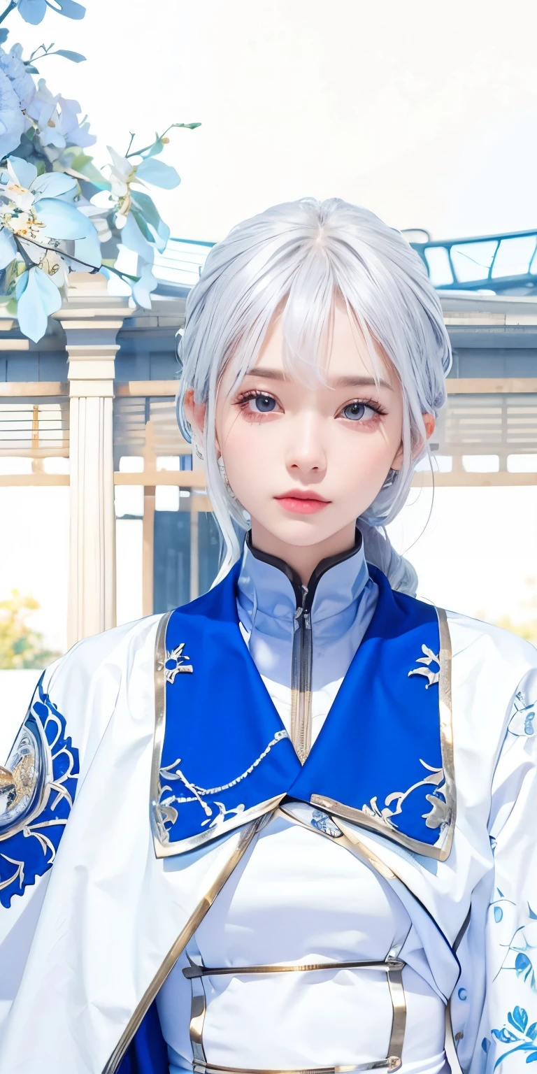 1girl ,silver hair, high quality, ultra detailed, masterpiece, realistic