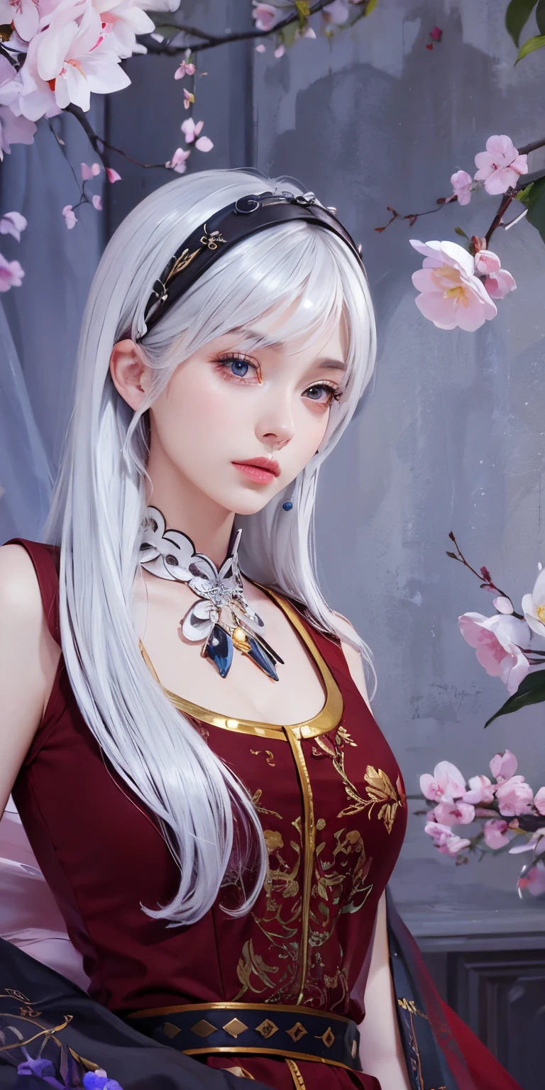 1girl ,silver hair, high quality, ultra detailed, masterpiece, realistic