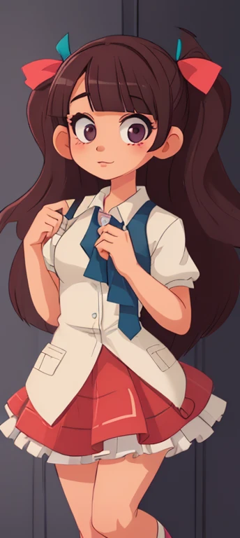 Mabel Pines in high school clothes