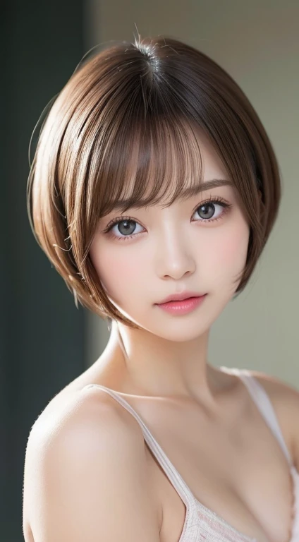 Full body:1.3, masutepiece, Best Quality, Ultra-detailed, finely detail, hight resolution, 8K Wallpaper, Perfect dynamic composition,Perfect face line, Beautiful detailed eyes, pastel knit bikini,bob cuts,Natural Color Lip, Random and cute poses, Kissing face,Take a photo with your kissing face facing the viewer,Perfect and beautiful face,Cute,Anatomically correct condition,Cute,idolface,Perfect and beautiful face
