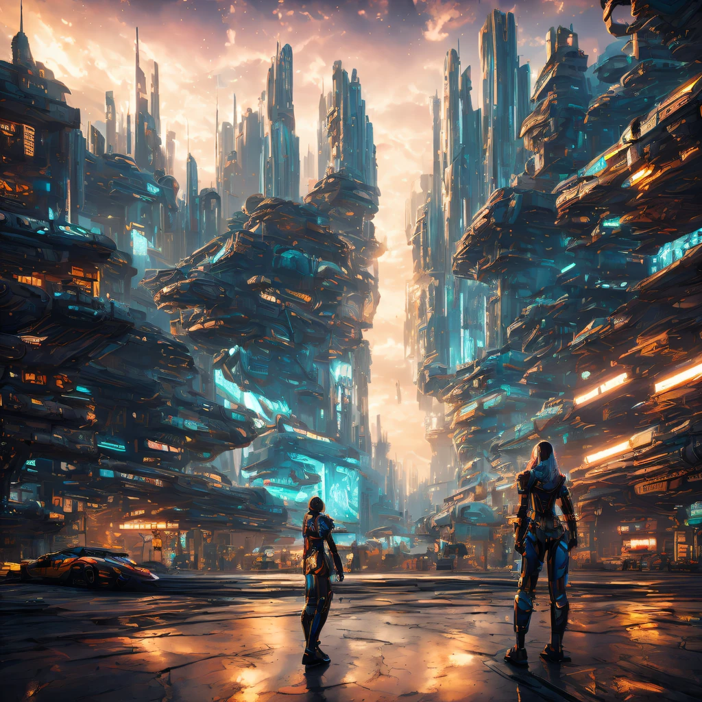 The best images, (8K, RAW photogr, actual), trains, the milky way express, futuristic vehicle, Transformers steel train,optimus prime train,Lite version, iridescent metal plating, Detailed and delicate depictions and gorgeous and dynamic painting techniques, background galaxy, magnificent view, professional flame,ultra-realistic realism,futuristic train fantasy,Surreal dreams,Surrealism art fantasy style,Epic digital fantasy art style,lute,HighDynamicRange,Beautiful sci-fi art, Sci-fi train digital art illustration, Digital Cyberpunk Art, science fiction digital painting, futuristic digital painting, futuristic concept art, Sci-Fi Galaxy Train Cyberpunk, The landscape in front of cyberpunk alien utopia, science fiction digital art, Advanced digital cyberpunk art, dreamy cyberpunk girl