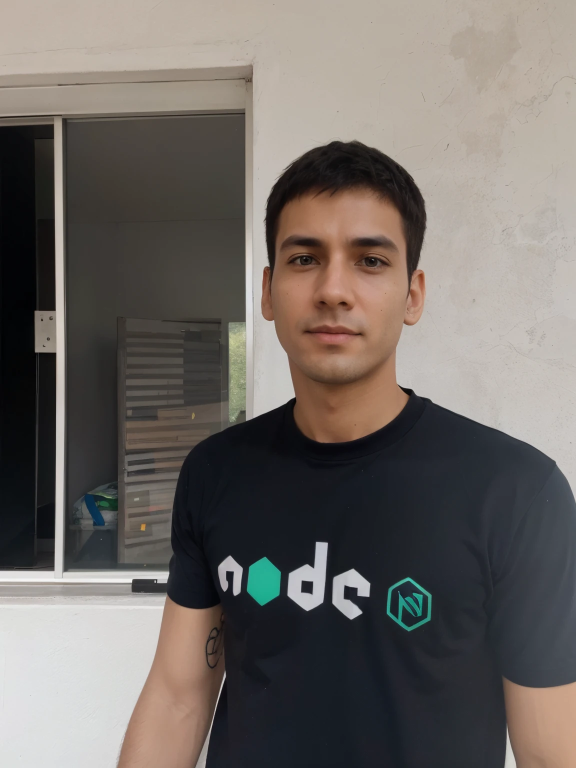Transform into a technological avatar, com as cores do nodejs, do something that involves programming