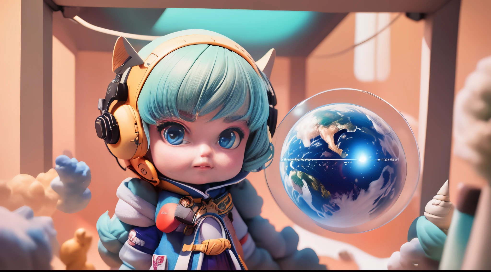Crie uma arte para postar no Instagram do @dongreenmusic about a character who has a strong digital presence who comes to planet earth to give the warning that they are coming.