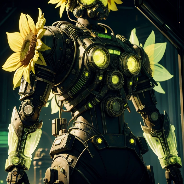 uraniumtech, radiation, scifi, nuclear, transparent, see-through, sunflower