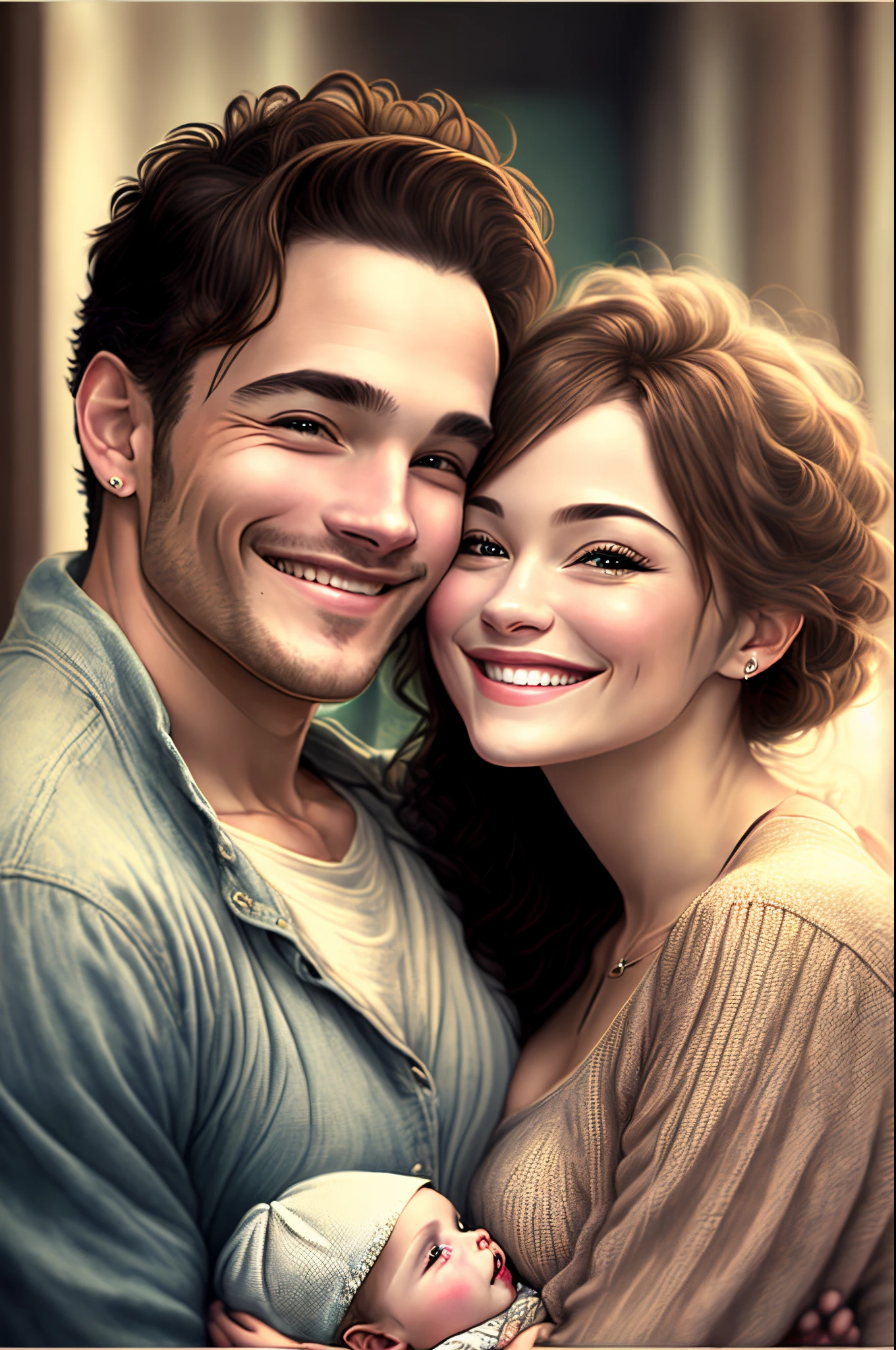 Man and woman loving couple with beautiful smile and a