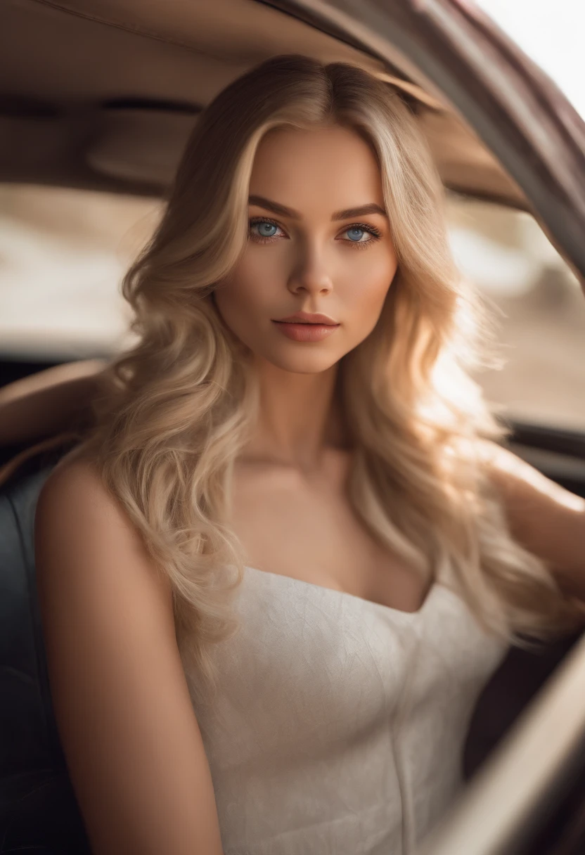 sexy girl with blue eyes, ultra realistic, meticulously detailed, at the parking, blonde hair and large eyes, selfie of a young woman, white skirt, without makeup, natural makeup, looking directly at the camera, face with artgram, subtle makeup, next of the old lincoln car, vintage lincoln car, medium to large size bust, view of the streets, full body photo, photo shot on iphone, hyper realistic photo, ultra sharp, real life footage, instagram post photo, girl having fun, avarage quality of the photo, sunlight, selfie, people in the background, car in the background, girl in sexy pose, beautiful girl, short skirt, girl smiling, vintage car, Woman， Sexy girl with blue eyes, portrait sophie mudd, Portrait of Corinna Kopf, blonde hair and large eyes, Selfie of a young woman, dezentes Make-up, Stunning body shots, temting pose, girlfriend