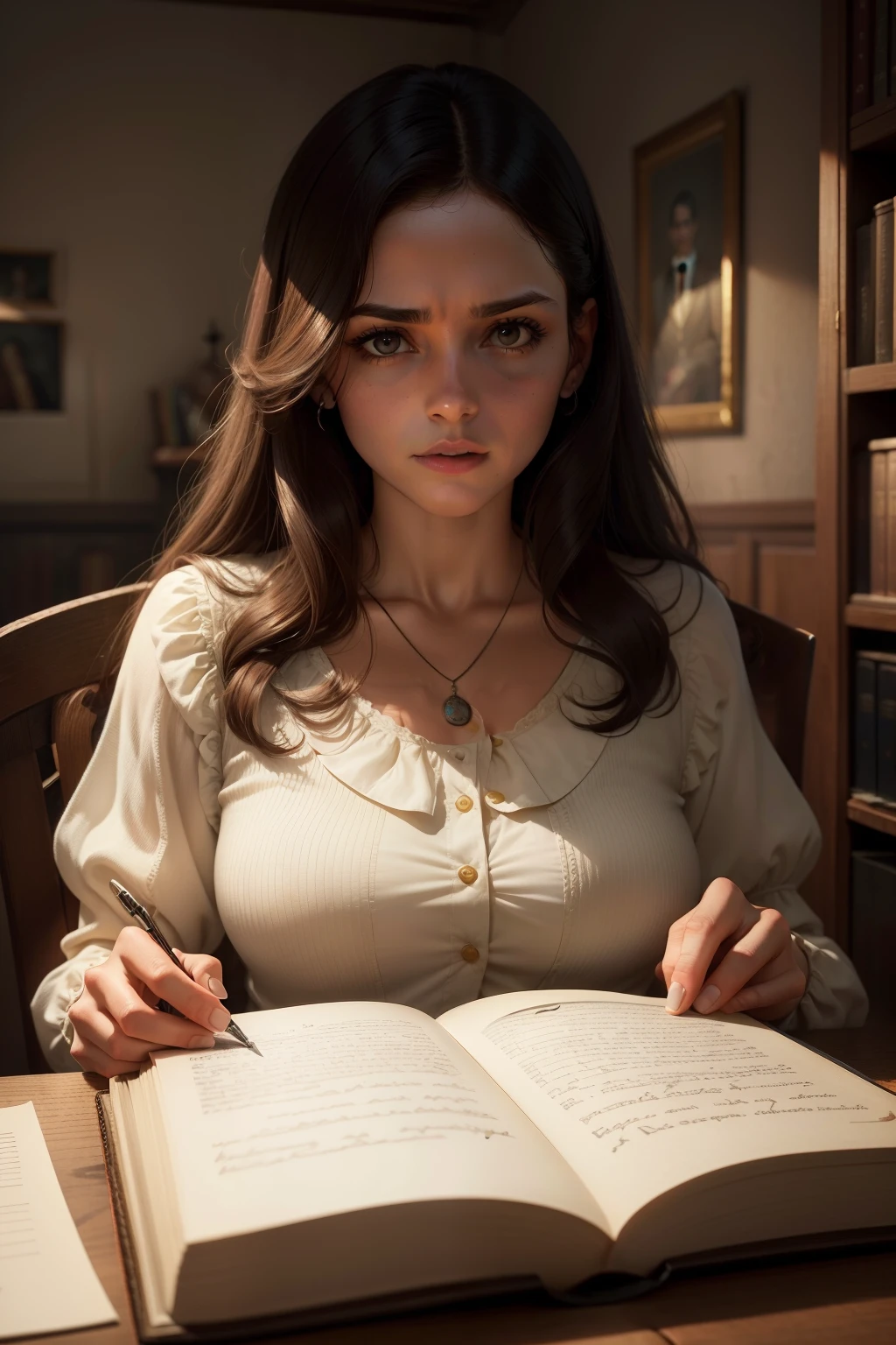 Uncover the hidden mysteries while Maria Duarte, uma escritora famosa, discovers an old diary in his new home. Yellowed pages reveal dark secrets that link her fate to terrifying events of the past. Face the unknown in this intriguing story that transcends written words, triggering a terrifying plot that threatens to consume Maria's reality