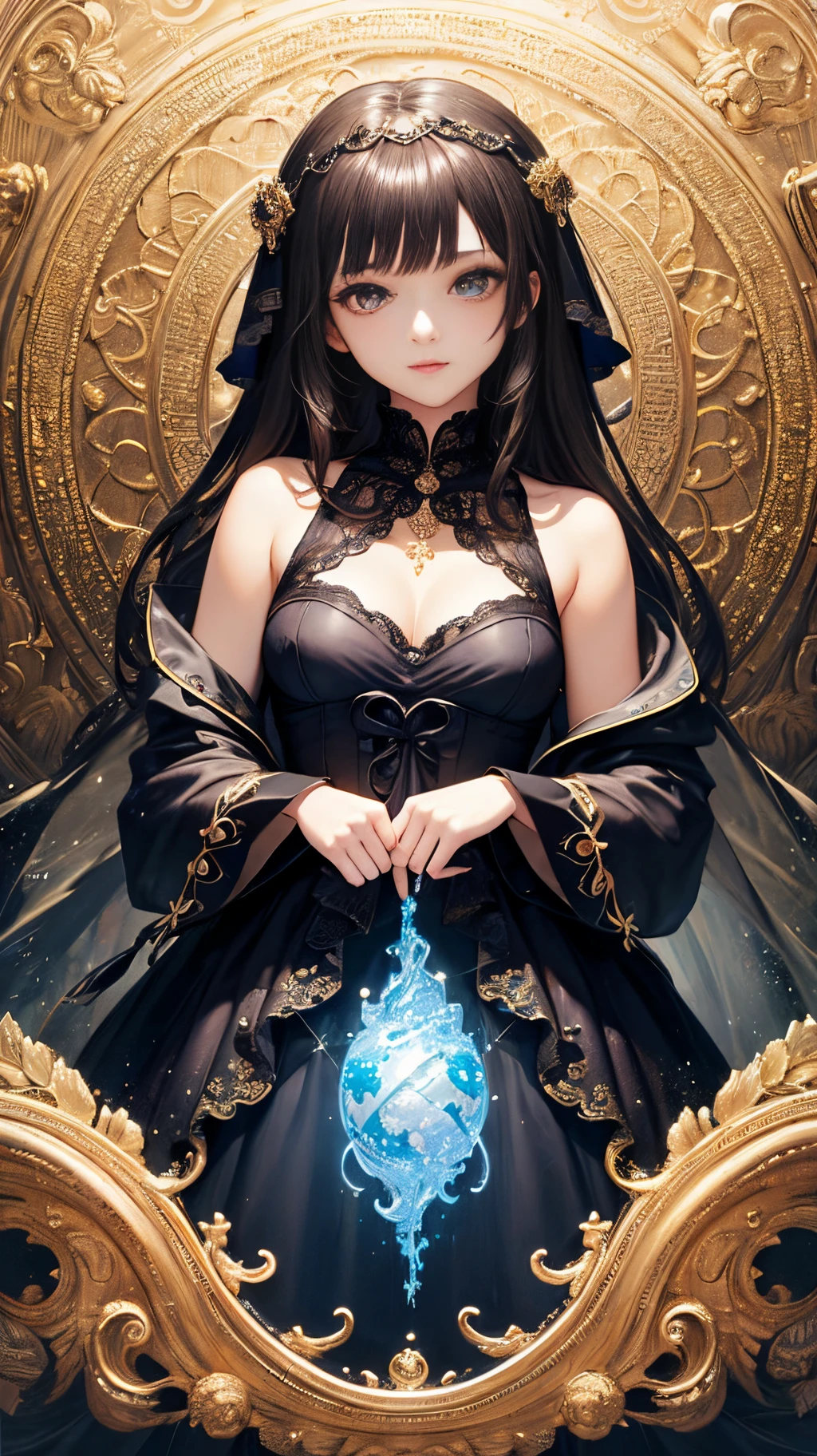 ultra-detailliert、Fractal Art、masterpiece、top-quality、超A high resolution、2D Beautiful Girl、anime illustrated、one girls、(masterpiece、top-quality、top-quality、Official Art、Beautifully Aesthetic:1.2)、(1girl in)、ighly detailed、(Fractal Art:1.3)、colourfull