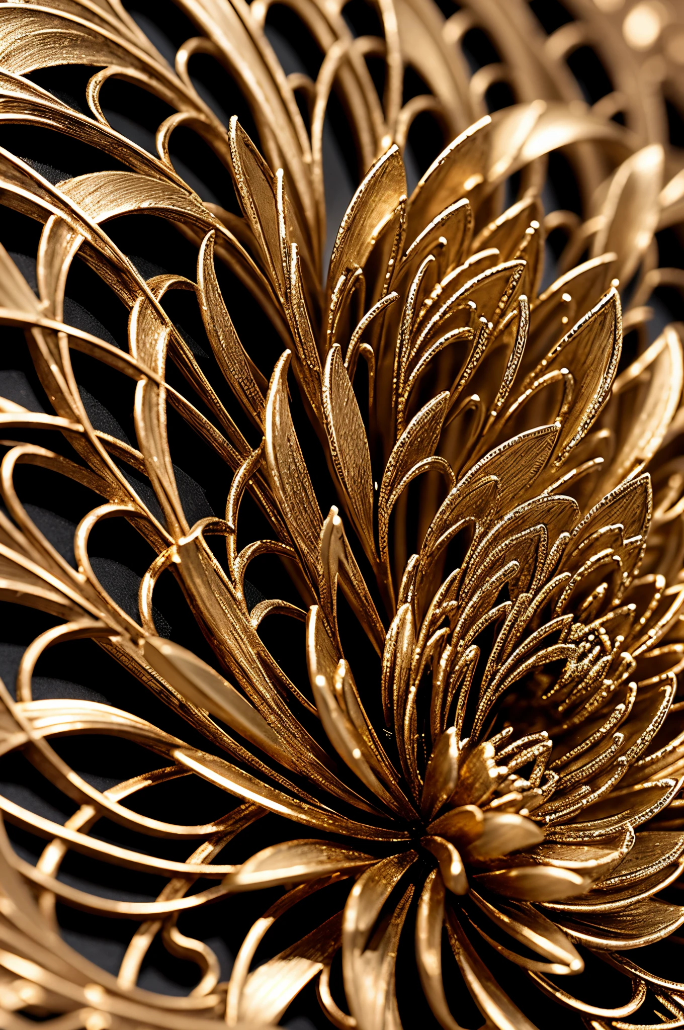 metal art，flower made of iron，iron leaf，iron bend，Iron flower，Full metallic luster，Metal texture in the post-industrial era，Iron decoration，platinum，silver and gold，heavy metal style，In the metal world of the future，everything is made of metal，Metallic flowers，metal grass，Metal Tree，metal mountain