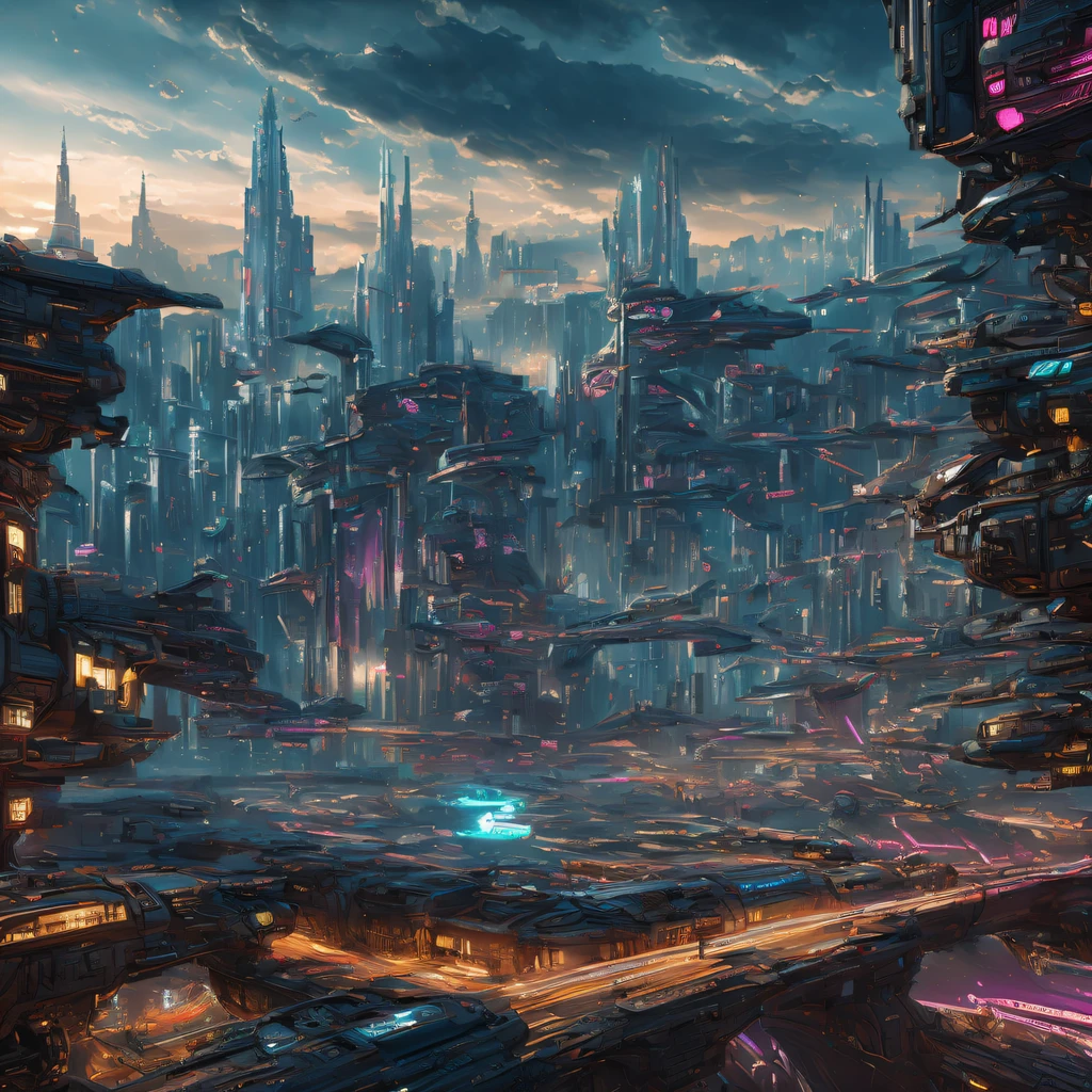 The best images, (8K, RAW photogr, actual), trains, the milky way express, futuristic vehicle, Transformers steel train,optimus prime train,Lite version, iridescent metal plating, Detailed and delicate depictions and gorgeous and dynamic painting techniques, background galaxy, magnificent view, professional flame,ultra-realistic realism,futuristic train fantasy,Surreal dreams,Surrealism art fantasy style,Epic digital fantasy art style,lute,HighDynamicRange,Beautiful sci-fi art, Sci-fi train digital art illustration, Digital Cyberpunk Art, science fiction digital painting, futuristic digital painting, futuristic concept art, Sci-Fi Galaxy Train Cyberpunk, The landscape in front of cyberpunk alien utopia, science fiction digital art, Advanced digital cyberpunk art, dreamy cyberpunk girl