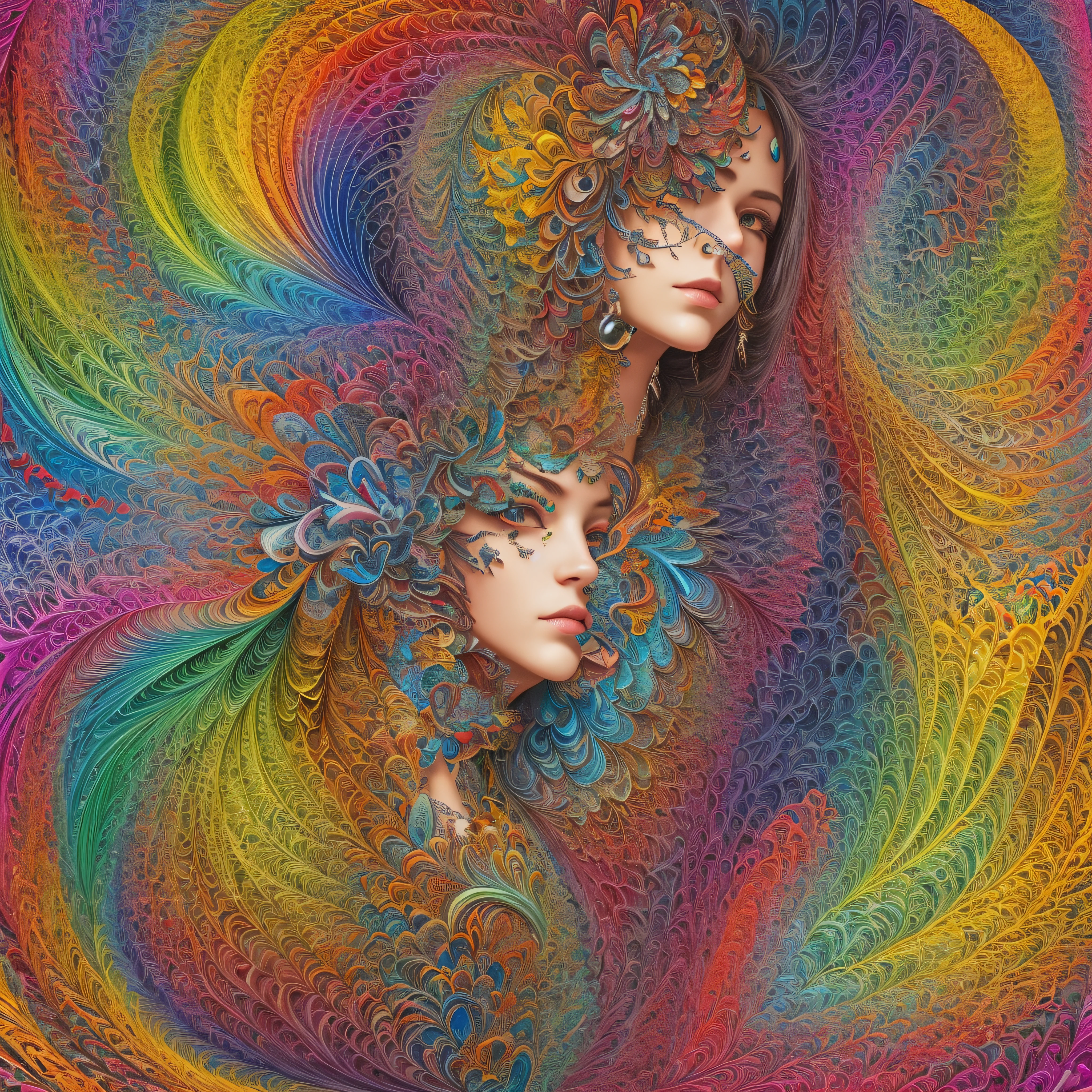 (masterpiece, top quality, best quality, official art, beautiful and aesthetic:1.2), (1girl), extreme detailed,(fractal art:1.3),colorful,highest detailed