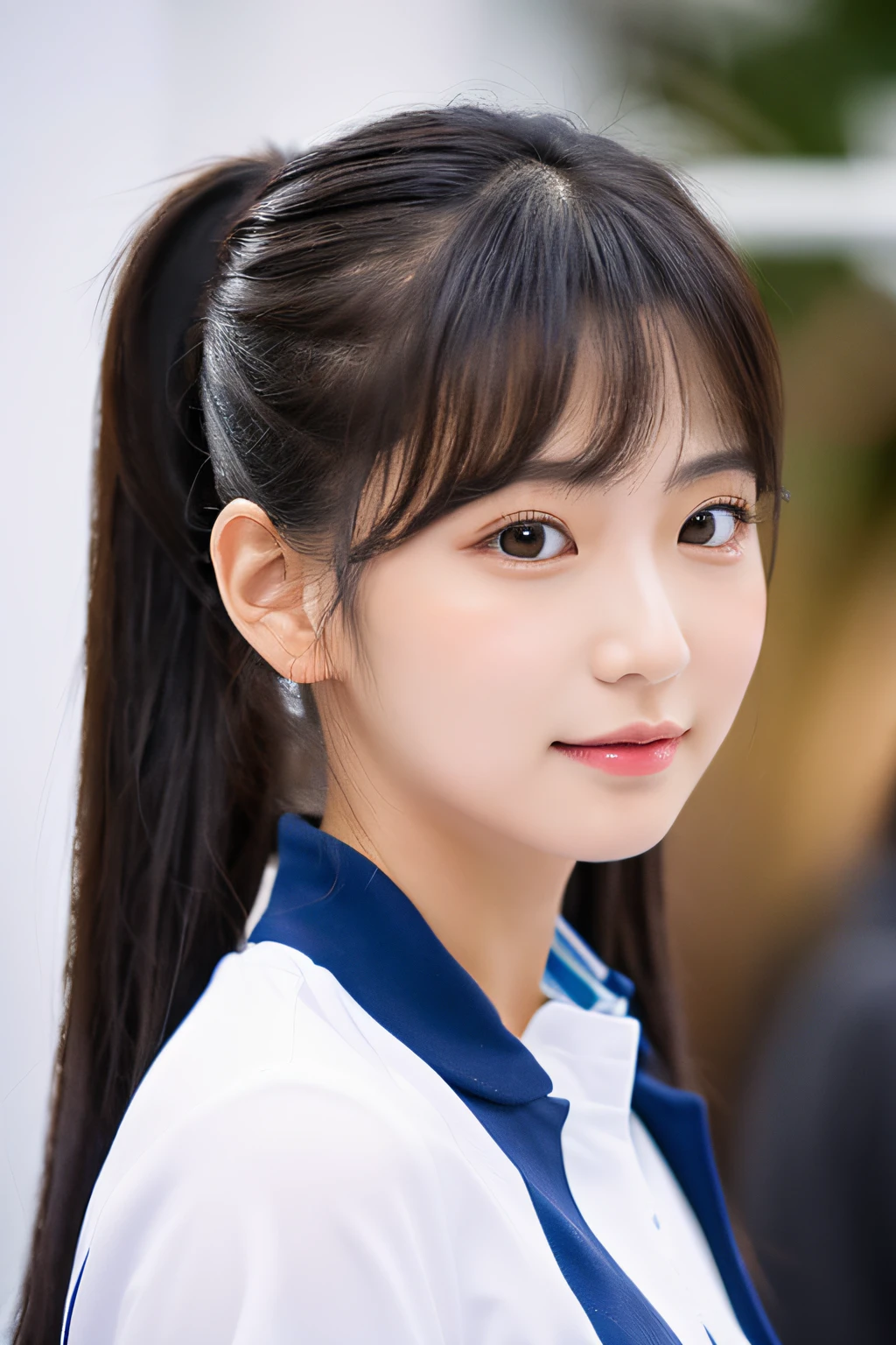 Double ponytail girl