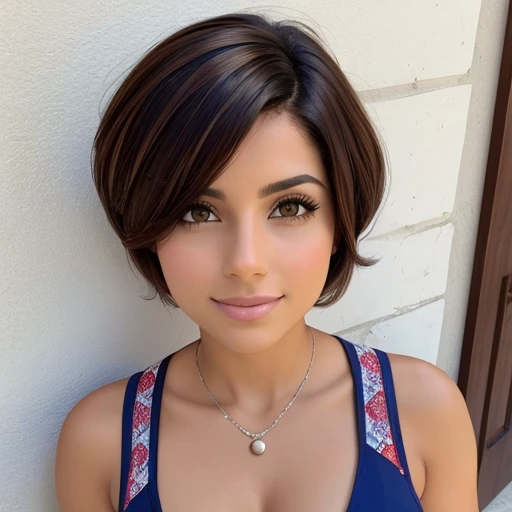 Isabela Merced, short hair