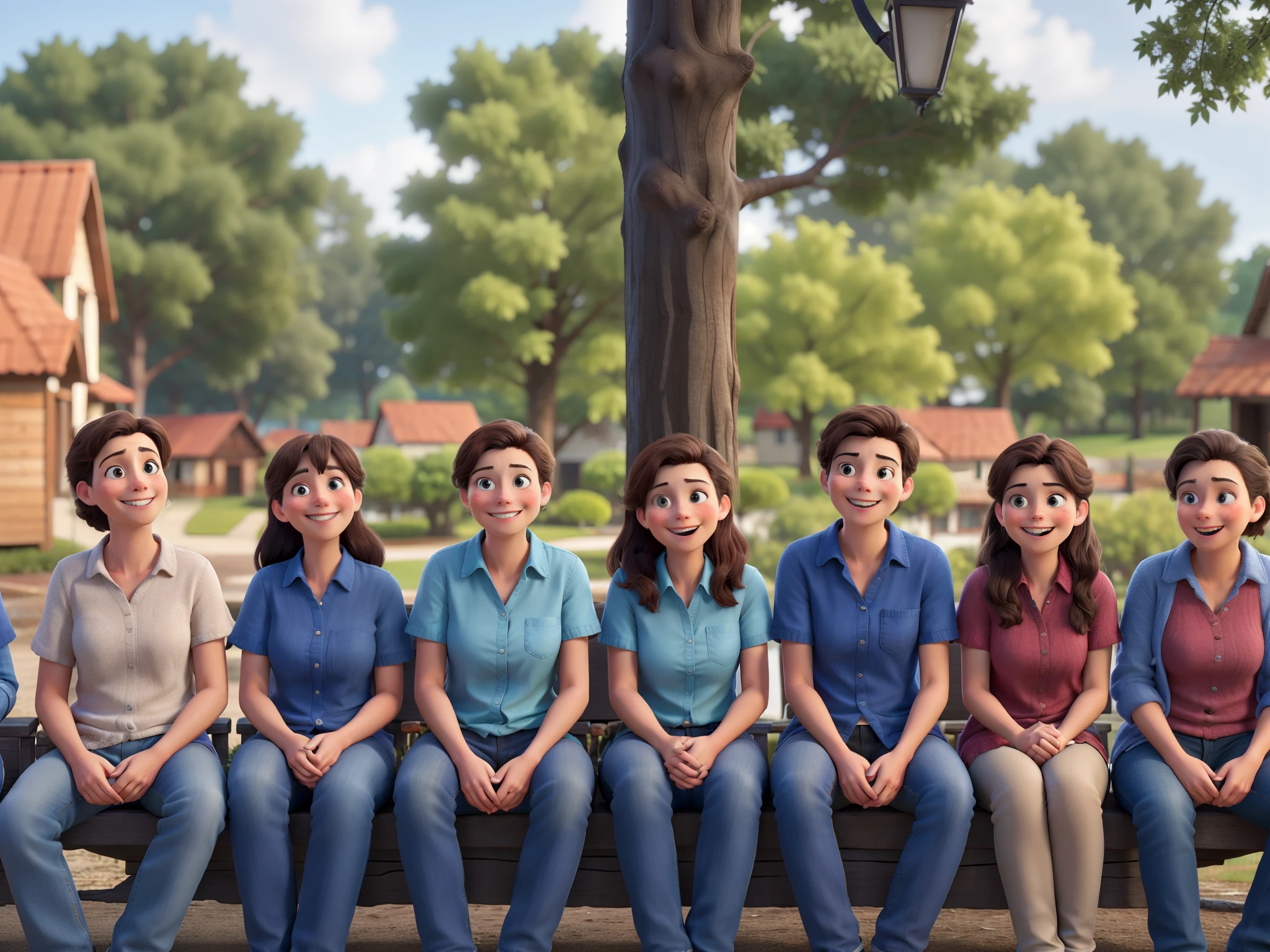 Best quality , best friends 7 friends sitting