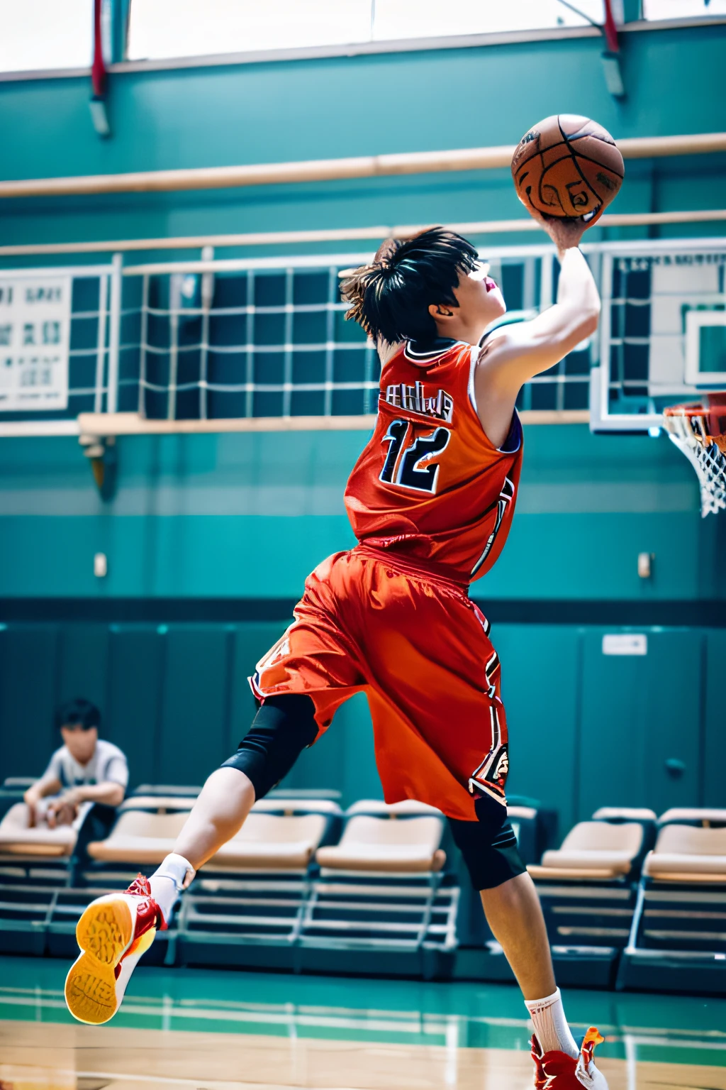 Cai Xukun plays basketball