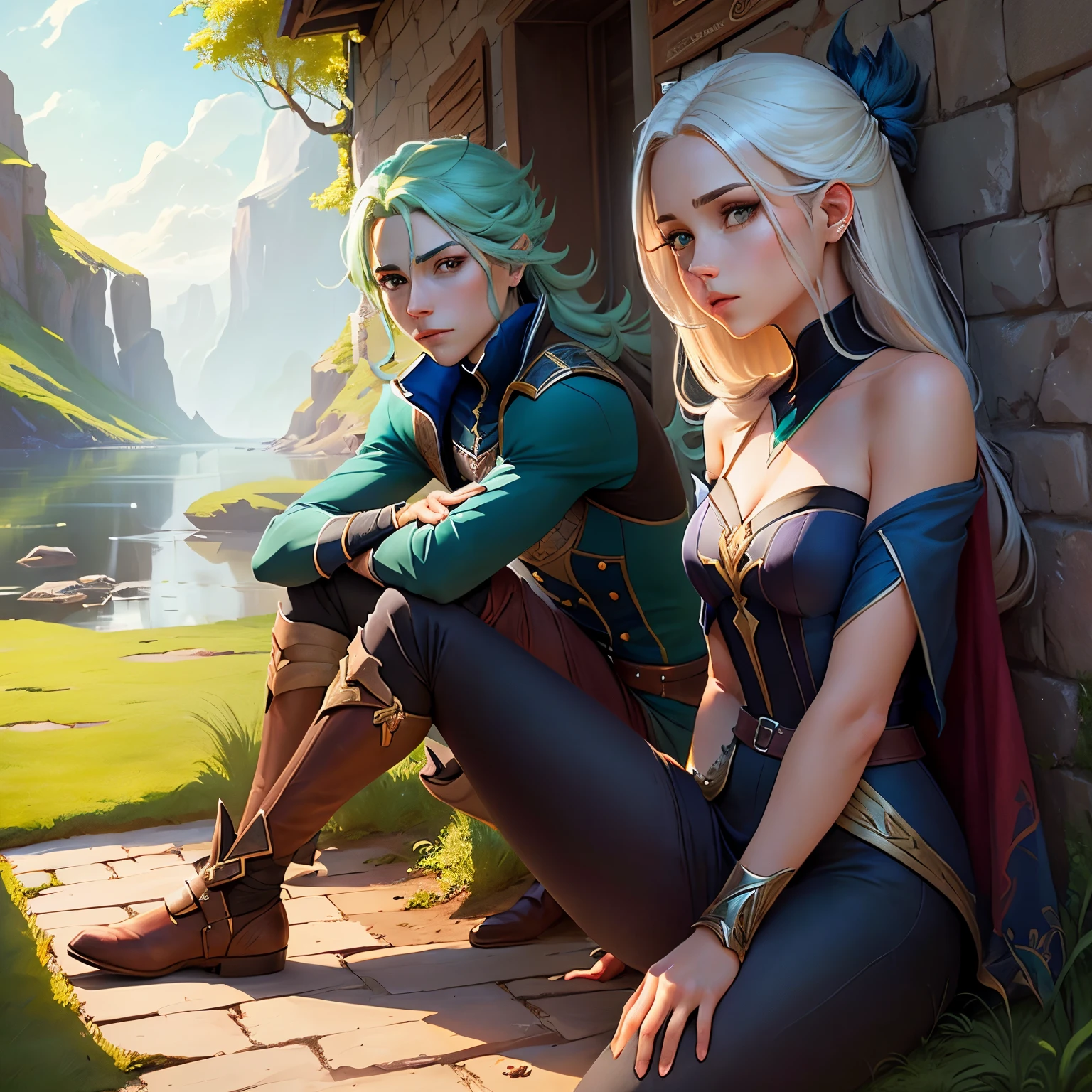 Rayla from "the dragon prince" peeing