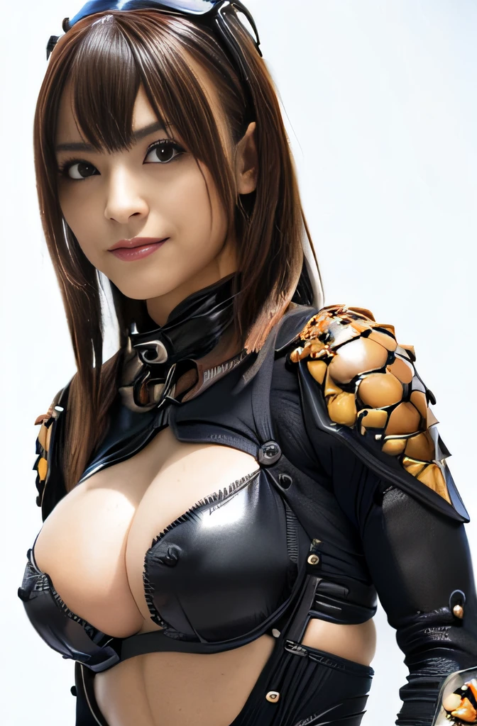 (high resolution,masterpiece,best quality,extremely detailed CG, anime, official art:1.4), realistic, photo, amazing fine details, all intricate, gloss and shiny,awesome many layers, 8k wall paper, 3d, sketch, kawaii, illustration,( solo:1.4), perfect female proportion,villainess, (fusion of dark brown cockroach and lady:1.4), (brown cockroach form lady:1.2), (brown cockroach lady:1.2), (fusion:1.2), (solo:1.4), (evil smile:1.2), muscular, abs, (cockroach brown exoskeleton bio insect suit:1.4), (cockroach brown exoskeleton bio insect armor:1.2), (brown transparency cockroach wing:1.4), (brown cockroach antennae:1.3),