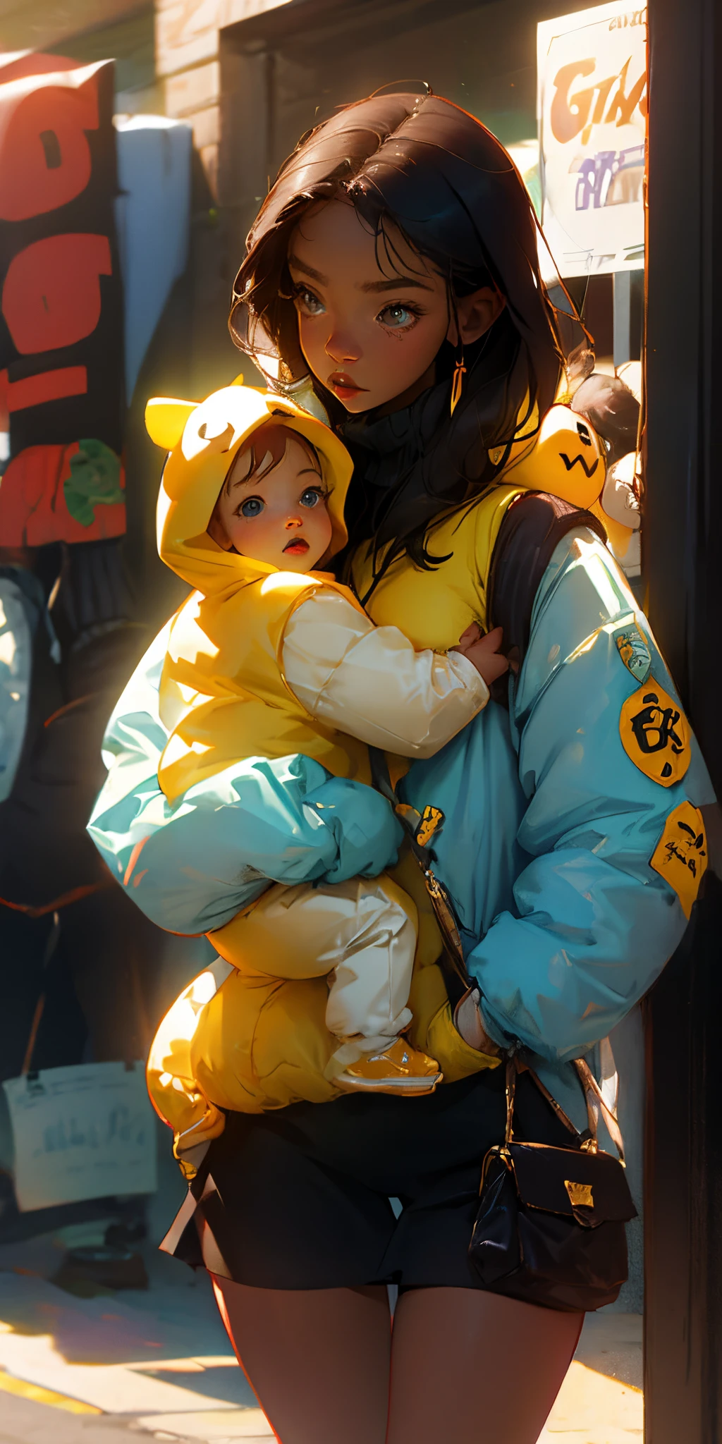 baby wearing ginger costume